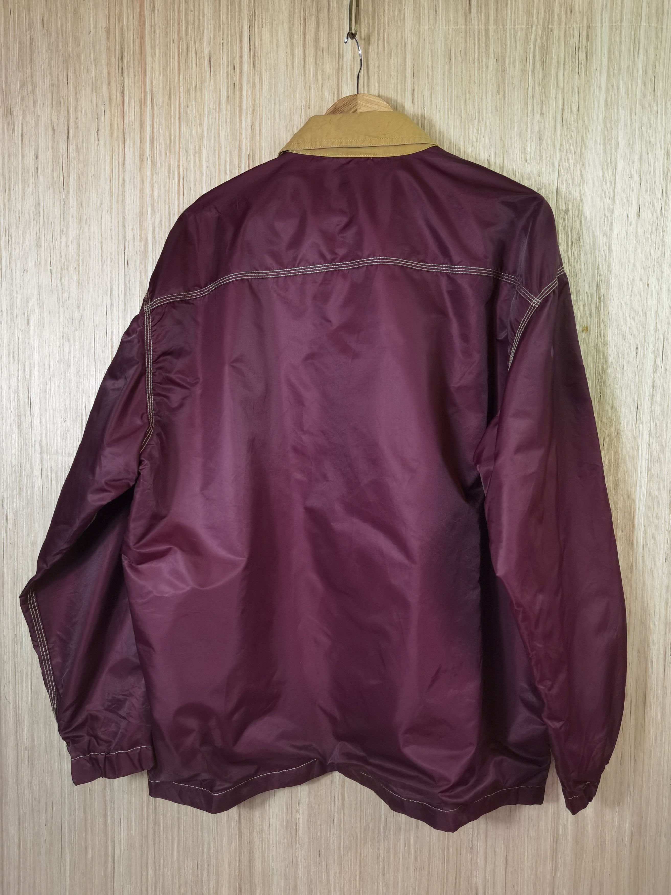 G10 VINTAGE CHECK JEEP COACH JACKET MAROON