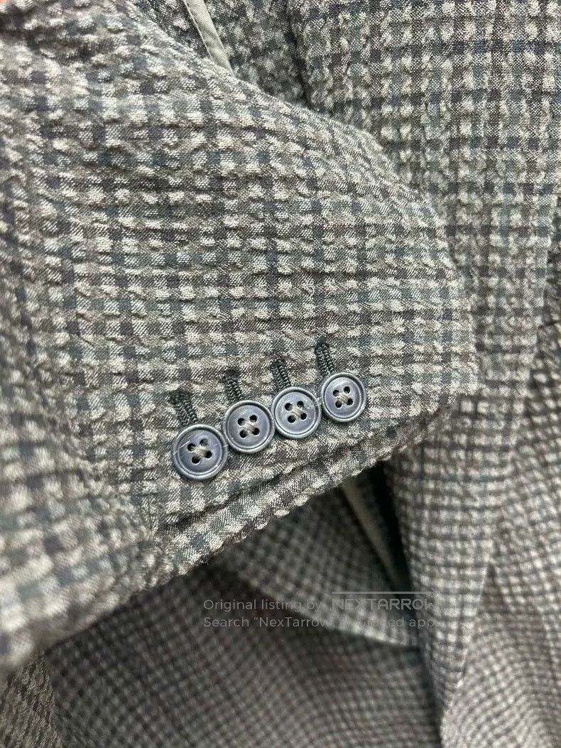Hermes Hermes Men's gray blazer, 98% wool and 2% spandex fabric Size 50R - 4 Thumbnail