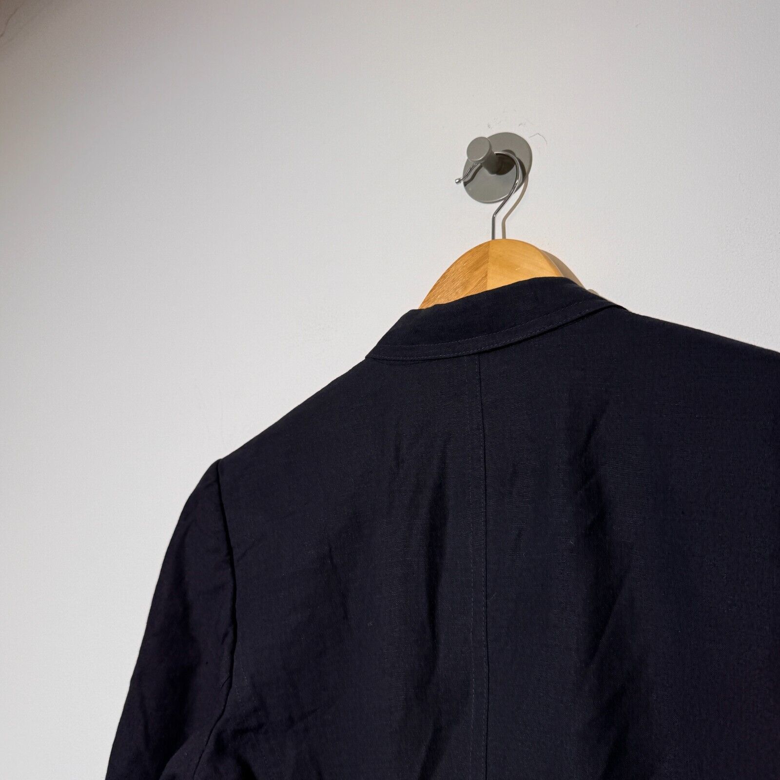 Escada × Vintage Escada Margaretha Navy Linen Wool Blazer Jacket Size 38 IT Size US L / EU 52-54 / 3 - 11 Thumbnail