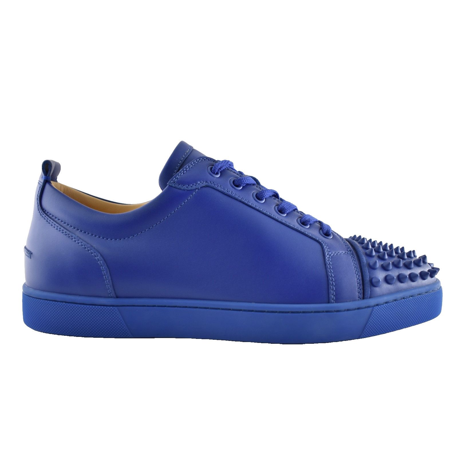 Christian Louboutin Christian Louboutin Louis Junior Spikes Flat Azzurro Blue Size US 11 / EU 44 - 1 Thumbnail