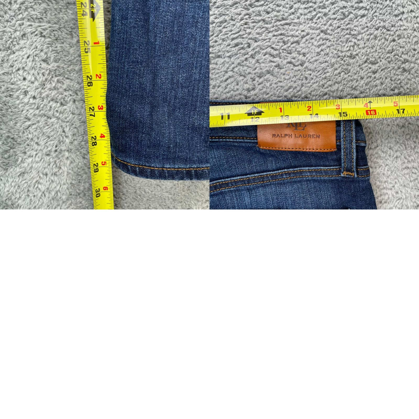 Ralph Lauren Lauren Ralph Lauren Jeans Womens 8 Bootcut Denim Blue Dark Wash 5-Pocket Classic Fit Casual Size 30" / US 8 / IT 44 - 8 Thumbnail