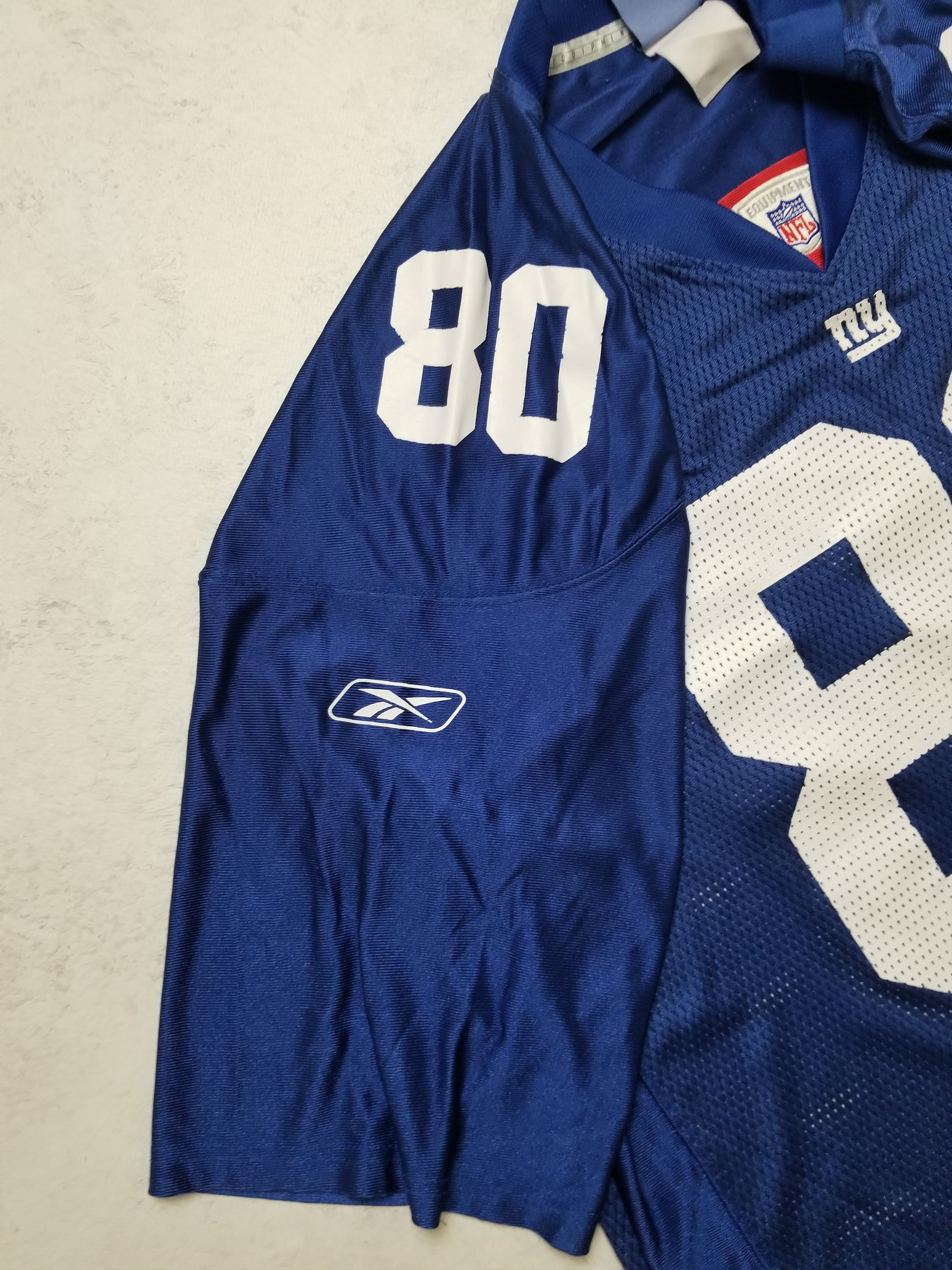 Reebok VTG New York Giants Jeremy Shockey #80 NFL Equipment Jersey Size US XL / EU 56 / 4 - 6 Thumbnail