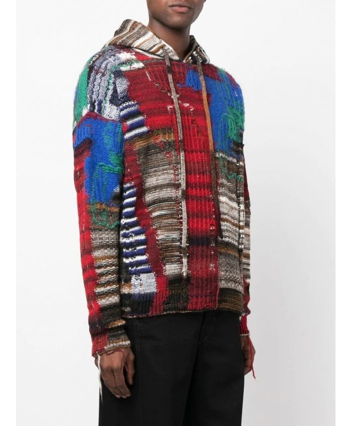 Off-White o1y0325 Hooded Sweater in Multicolor Size US M / EU 48-50 / 2 - 3 Thumbnail