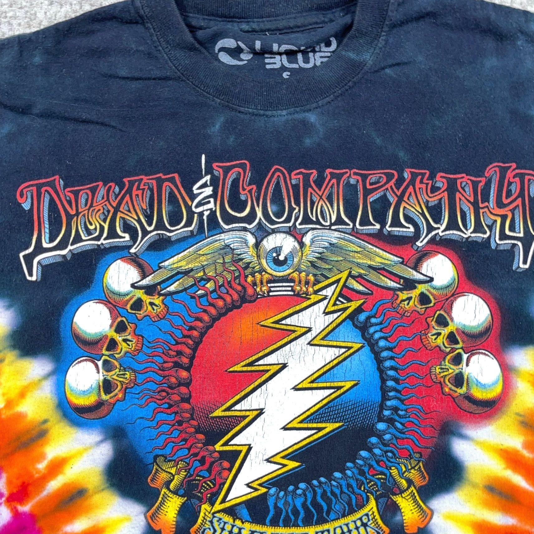 Vintage VINTAGE Greatful Dead Shirt Men Small Tie Dye Liquid Band Tee Blue Multi Adult Size US S / EU 44-46 / 1 - 3 Thumbnail