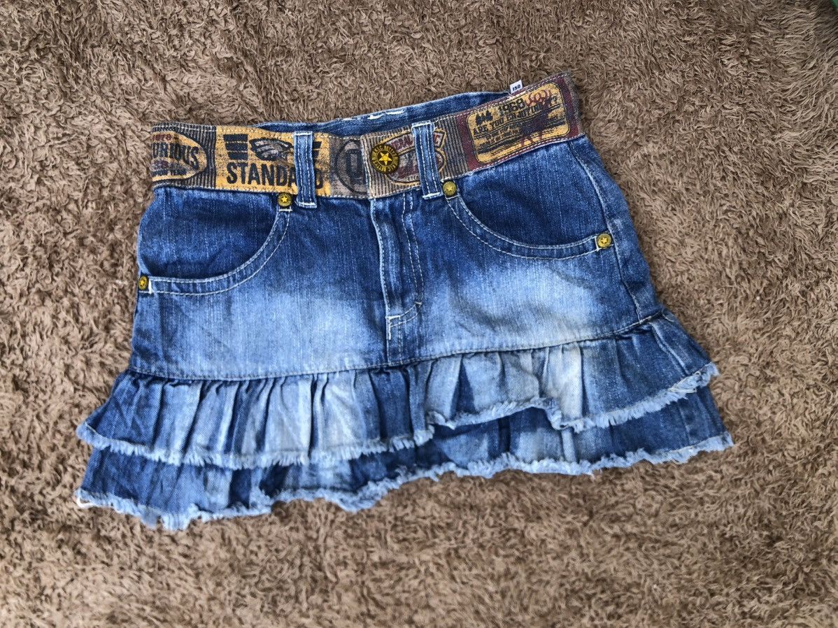 Japanese Brand Betty’s Blue K.L.C Hysteric Glamour Inspired mini Skirts Size 24" / US 00 / IT 34 - 2 Thumbnail