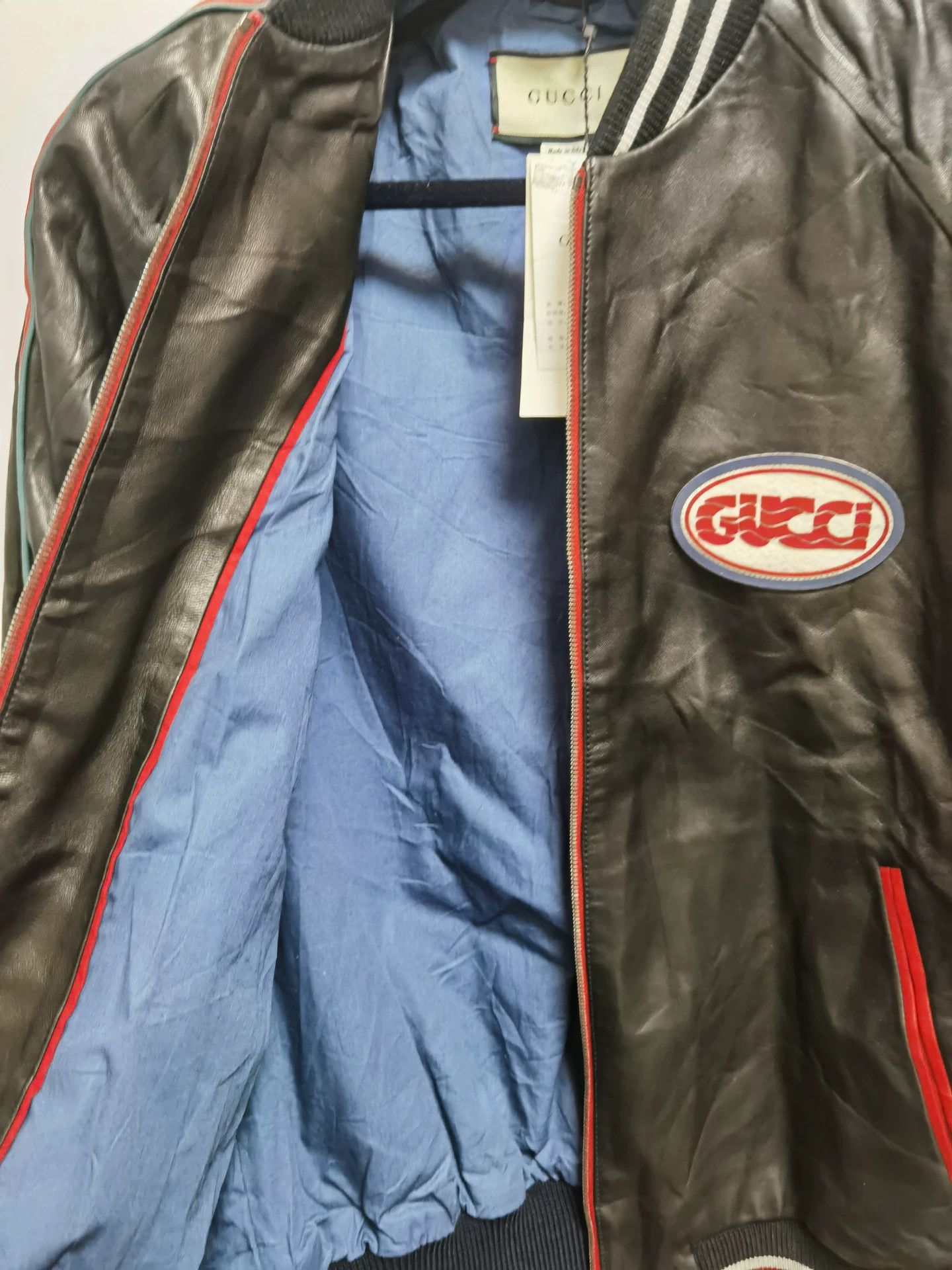Gucci Gucci New Sheepskin Shoulder Drop Leather Jacket Size 54 Size US L / EU 52-54 / 3 - 6 Thumbnail