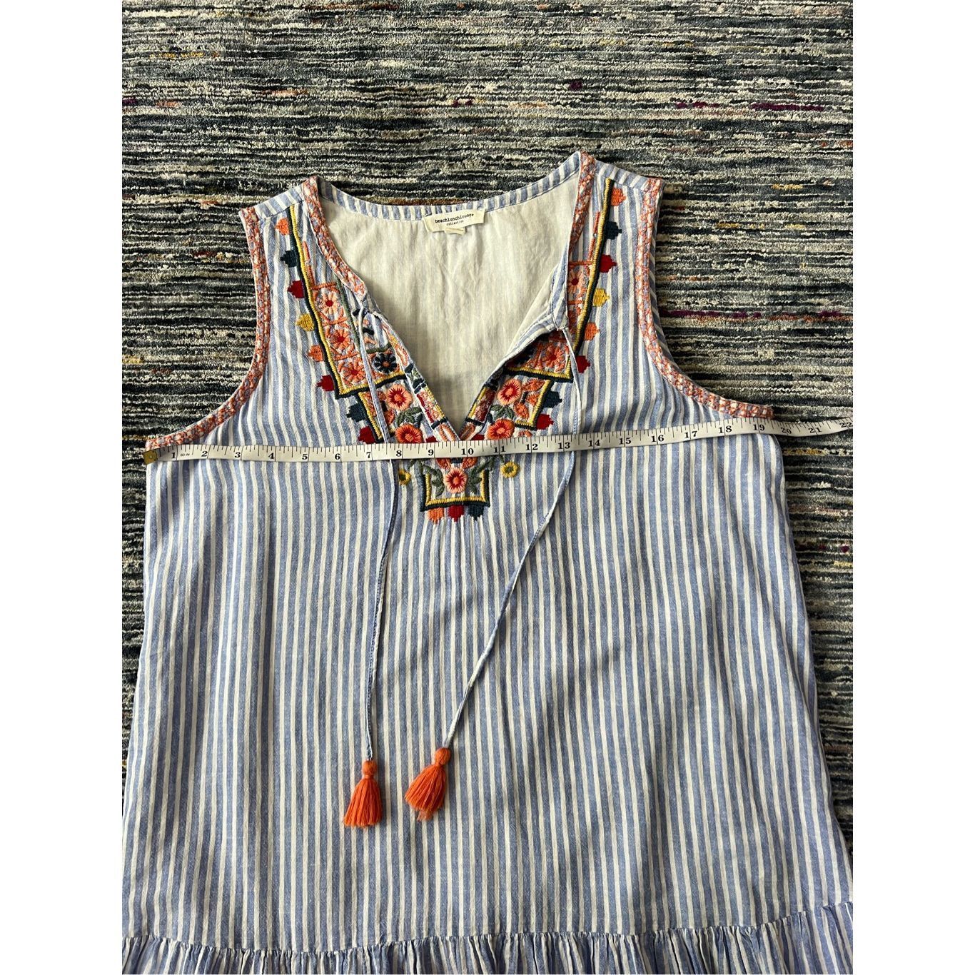 Other BeachLunchLounge mini embroidered striped dress size M Size M / US 6-8 / IT 42-44 - 7 Thumbnail