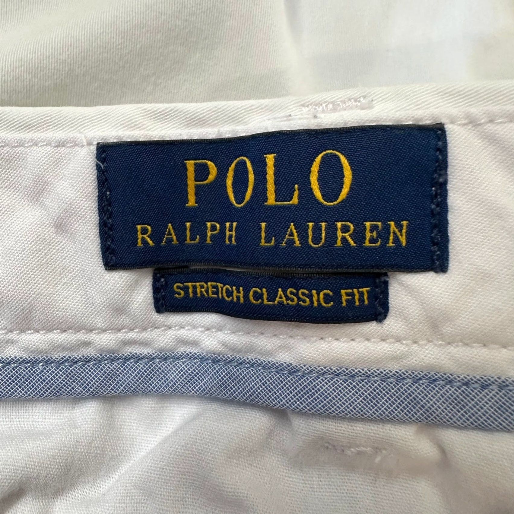 Polo Ralph Lauren Polo Ralph Lauren Mens Stretch Classic Fit Chino Shorts White Size 35 Cotton Blend Size US S / EU 44-46 / 1 - 7 Thumbnail