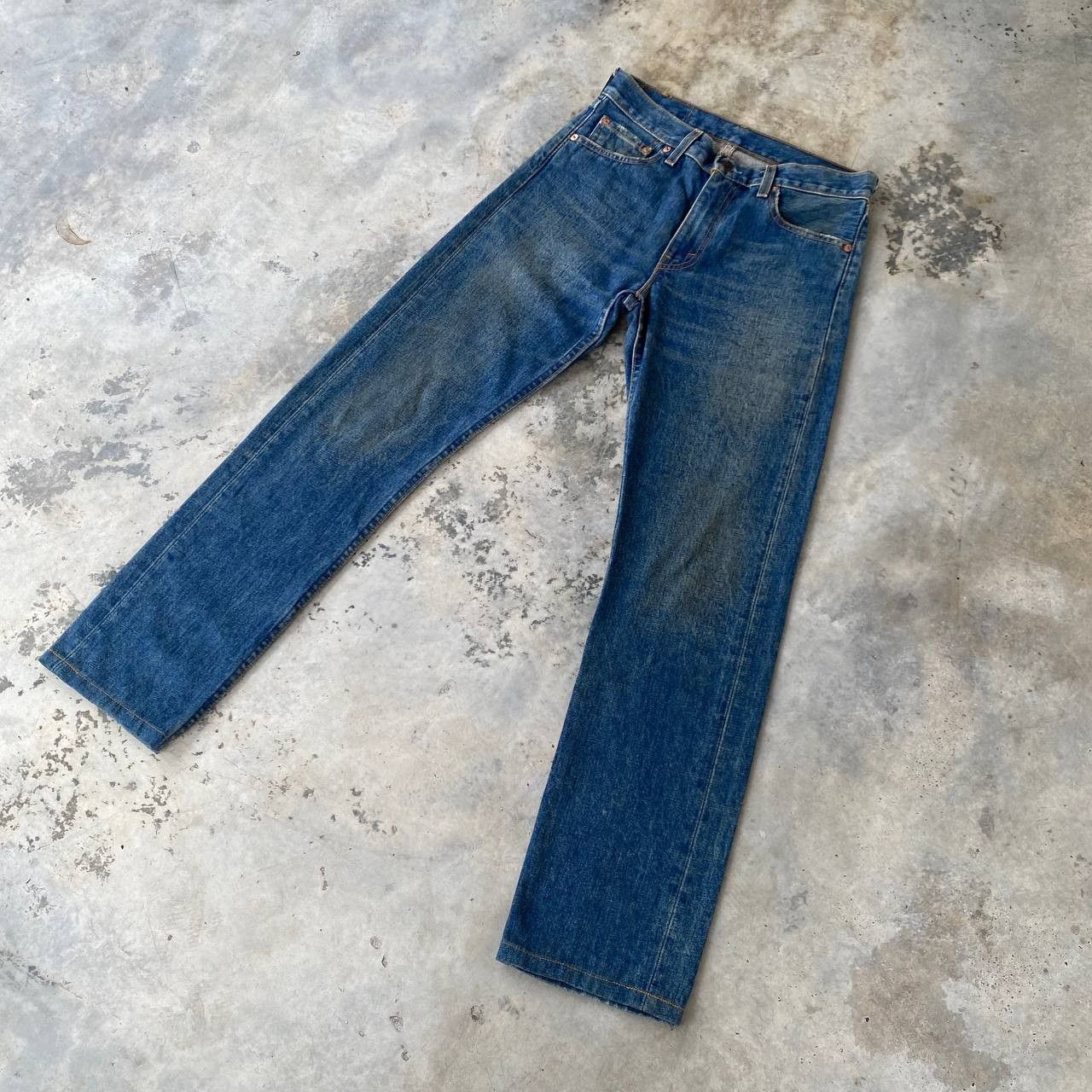 Levi's Vintage Clothing VINTAGE 00S LEVIS 505 BLUE RUSTY WASH W29X30"(J09-04) Size US 29 - 3 Thumbnail