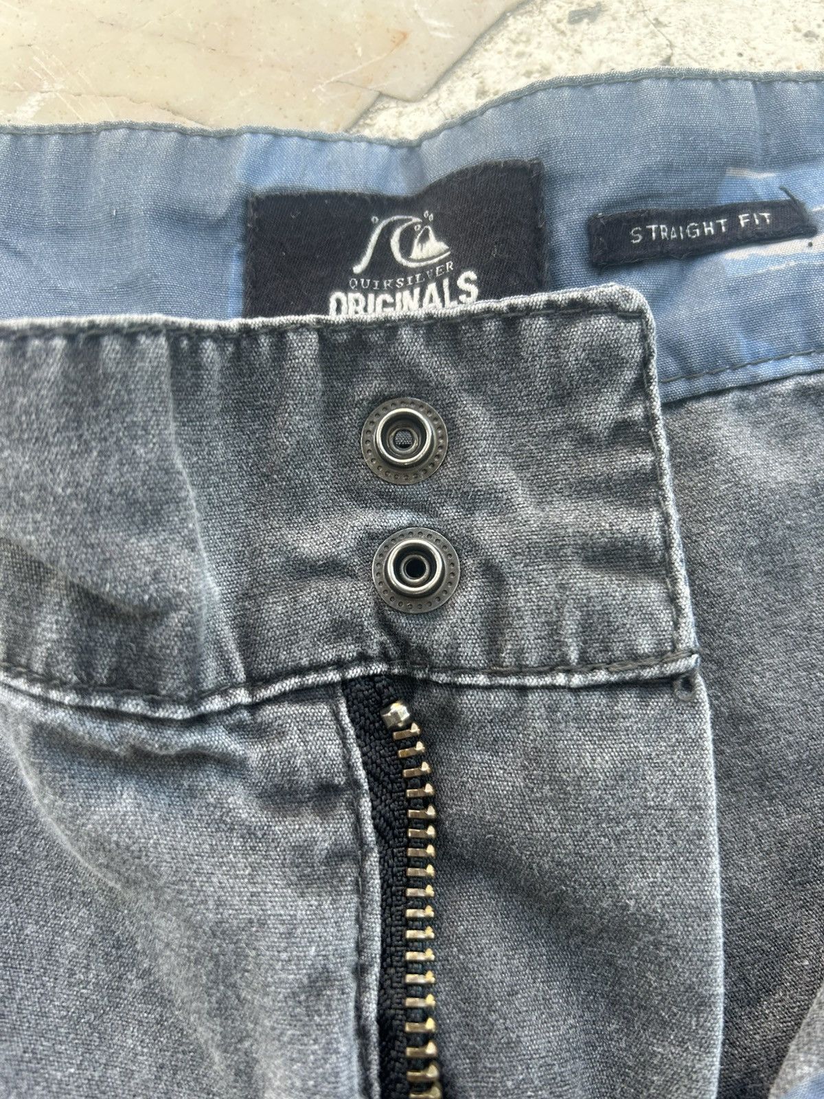 Quiksilver Quiksilver Blue Black Shorts Size US 39 - 8 Thumbnail