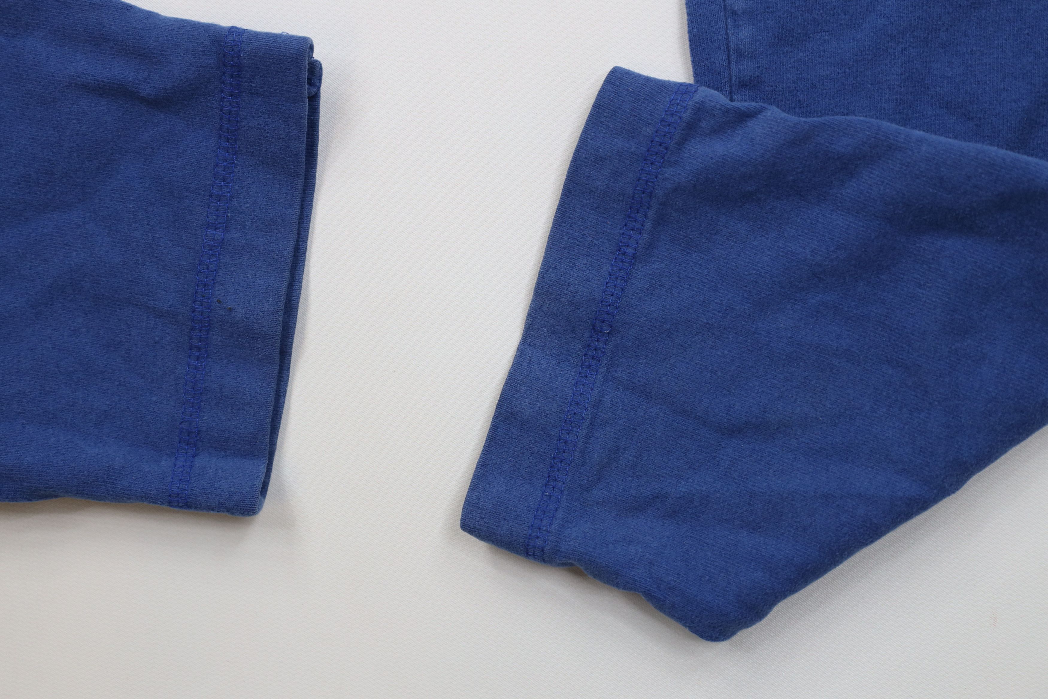 Adidas Vintage 90s Adidas Cotton Ribbed Knit Sweatpants Pants Blue Size US 32 / EU 48 - 7 Thumbnail
