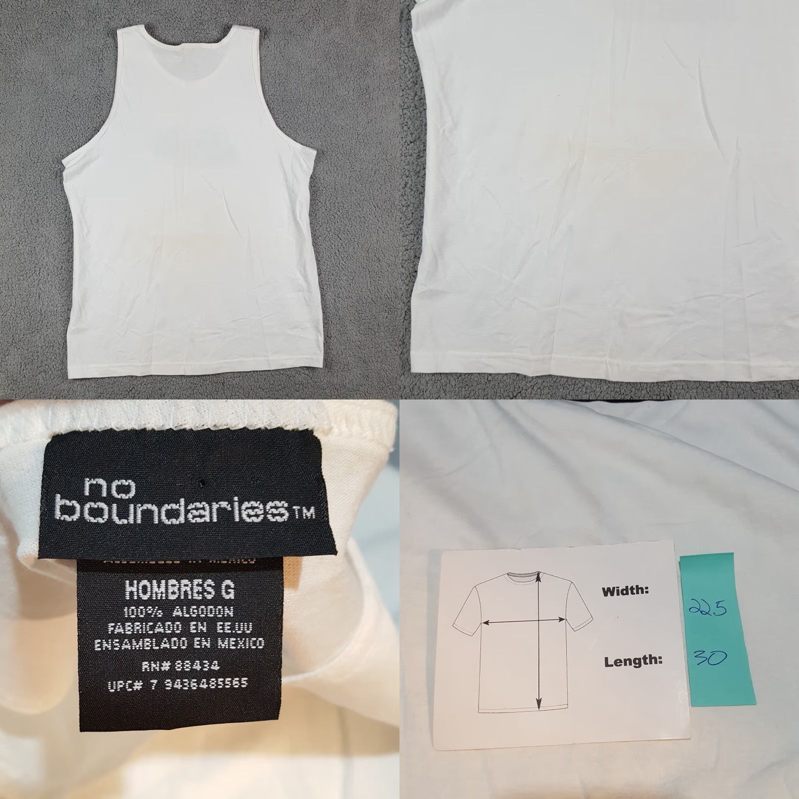 Vintage Y2K No Boundaries Surf Surfing Barrels Vintage Sz Large Sleeveless Tank T Shirt Size US L / EU 52-54 / 3 - 8 Thumbnail