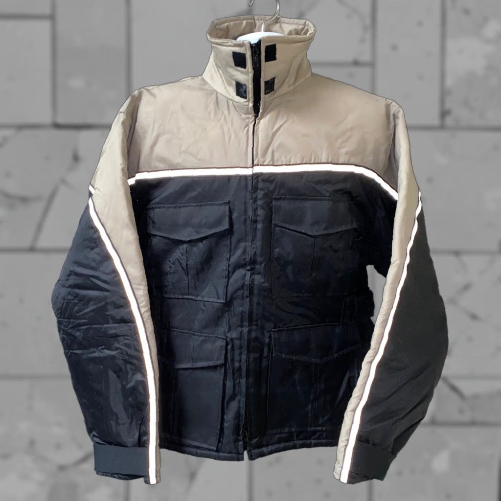 Vintage VINTAGE Spartan Jacket Full Zip Mens XL Black/Beige Quilt Lined Size XL Size US XL / EU 56 / 4 - 1 Thumbnail