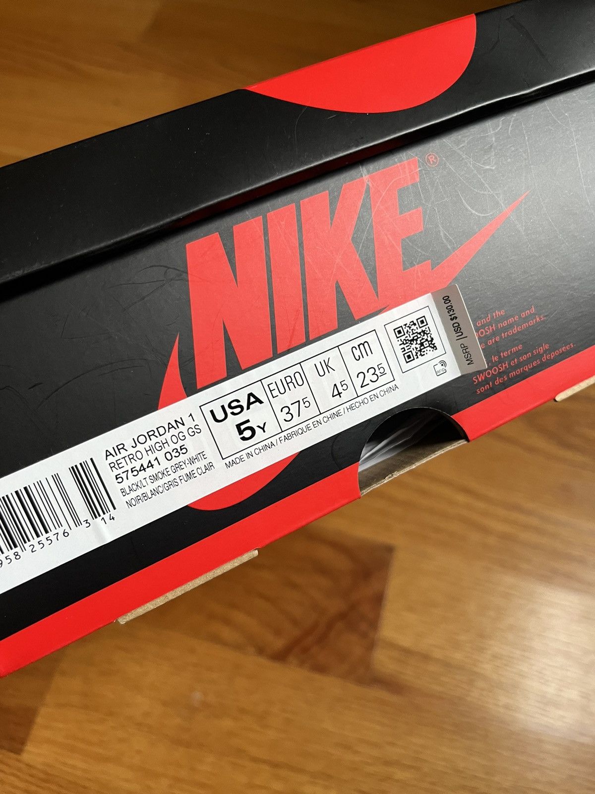 Jordan Brand × Nike Shadow Grey Jordan 1s Size US 6.5 / IT 36.5 - 4 Thumbnail