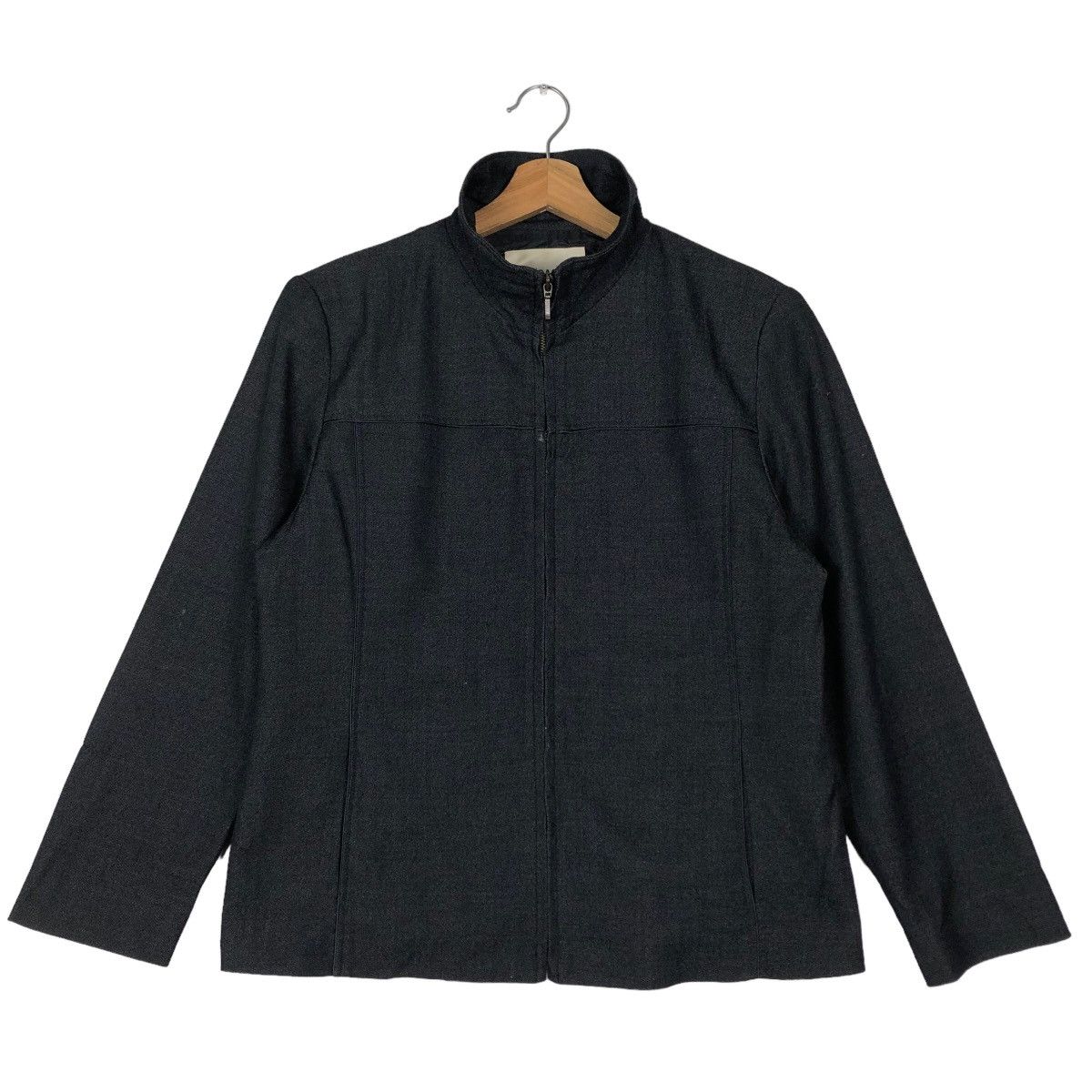 Issey Miyake 🔥Rich Black Zipper Jacket Kansai Bis Issey Miyake Size US M / EU 48-50 / 2 - 1 Thumbnail