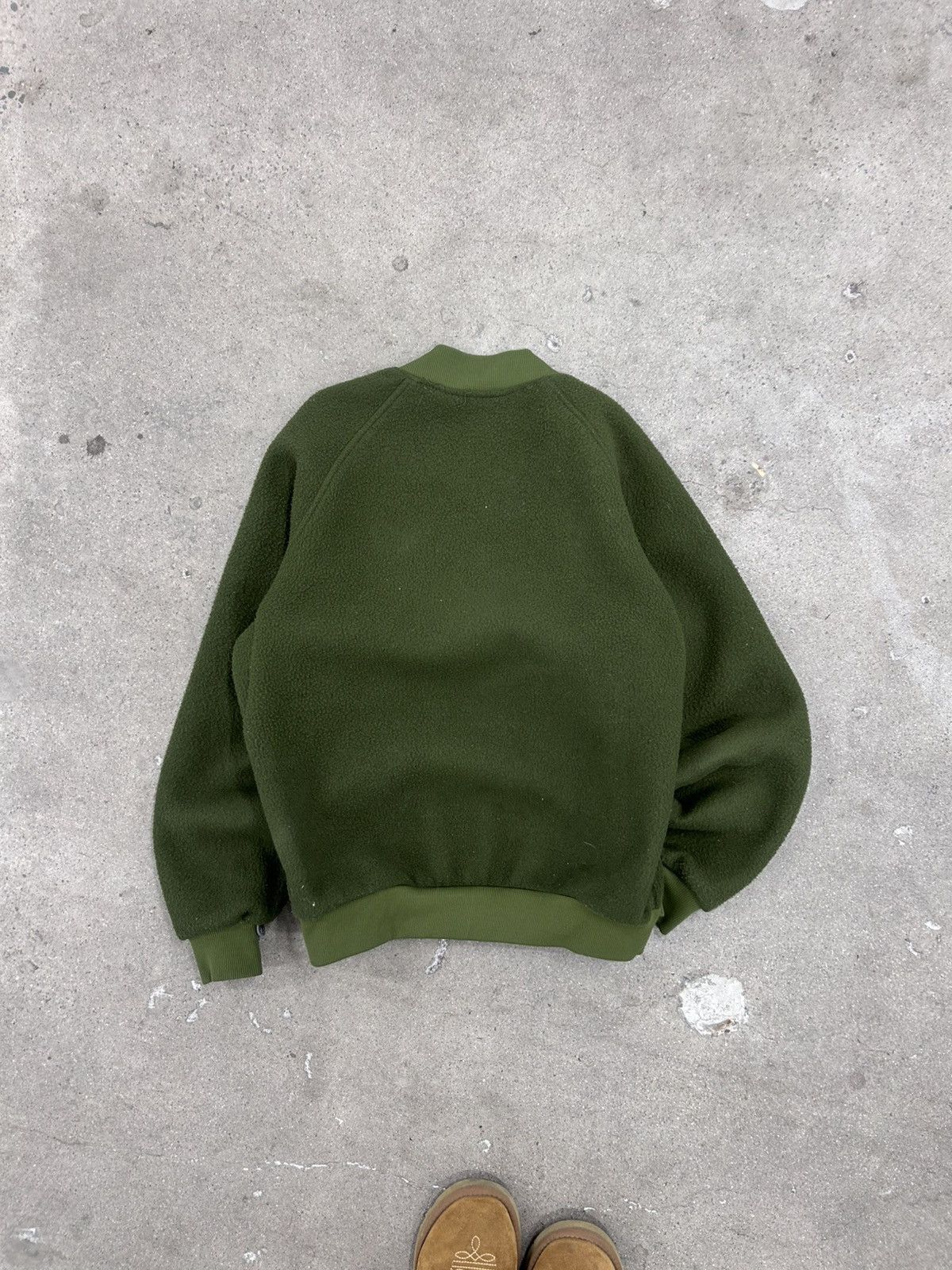 Columbia Vintage Columbia USA Made Fleece Bomber Jacket Olive Green Size US L / EU 52-54 / 3 - 2 Thumbnail
