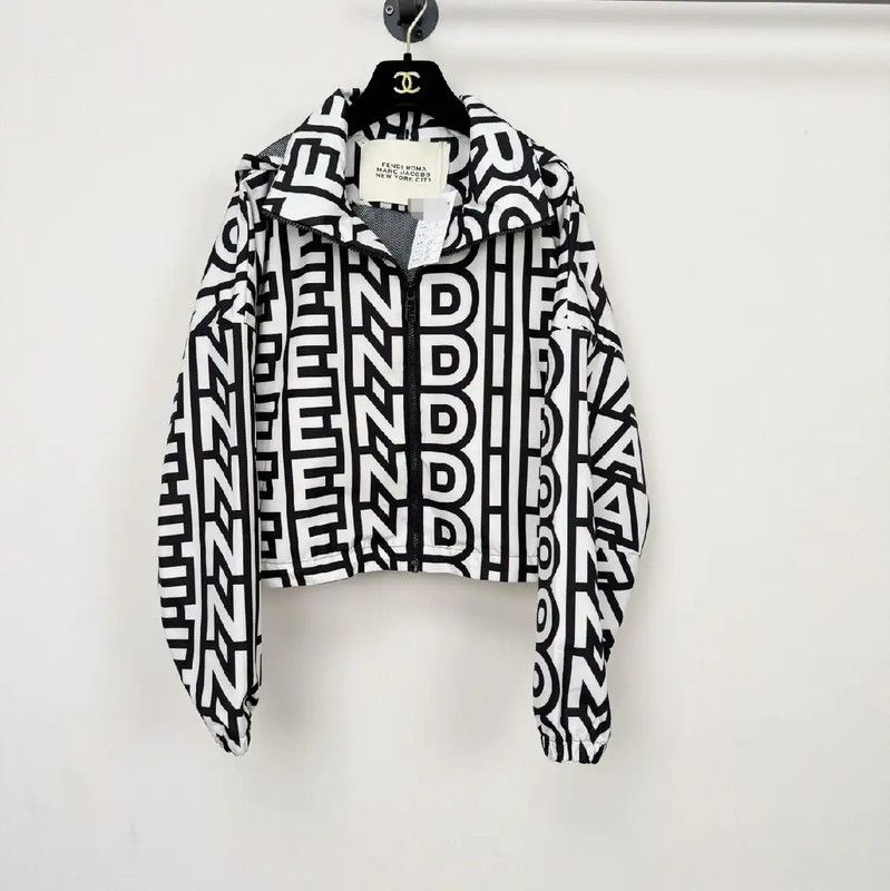 Fendi Fendi Color Block Women's Jacket 0089 Size S / US 4 / IT 40 - 1 Thumbnail