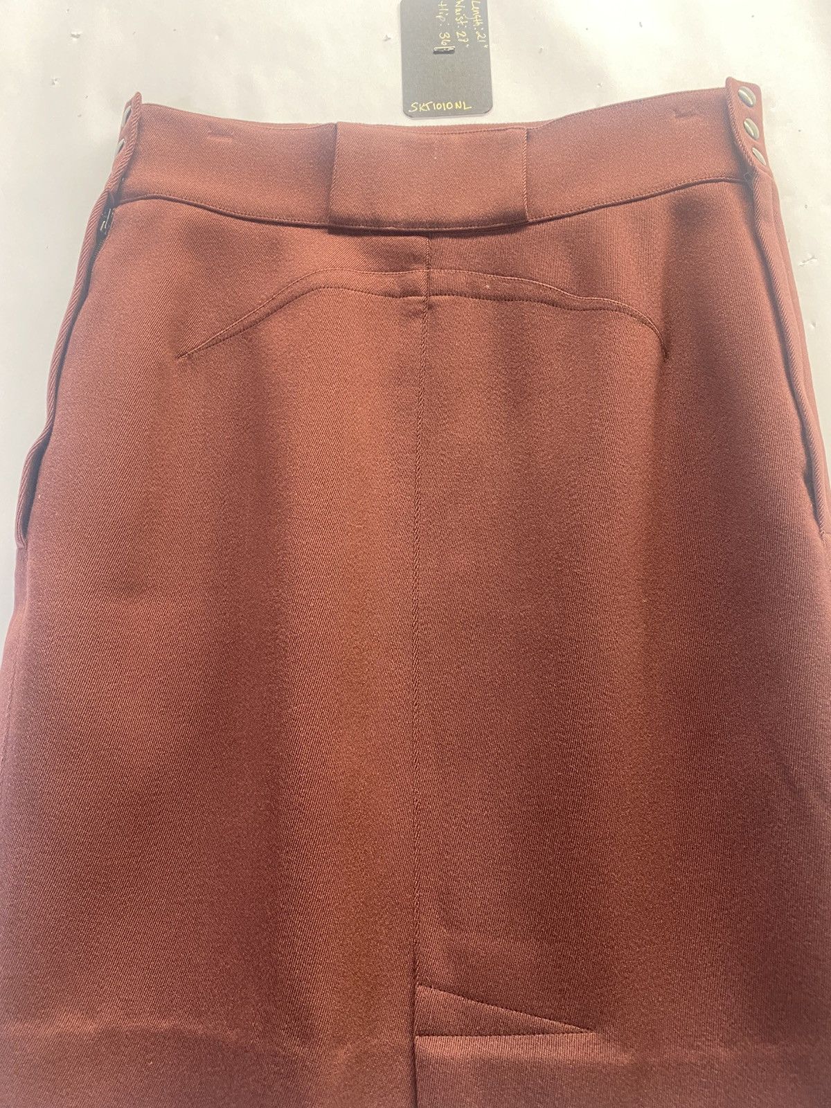 Alaia Vintage Alaia Brown Wool Skirt Size 28" / US 6 / IT 42 - 5 Thumbnail