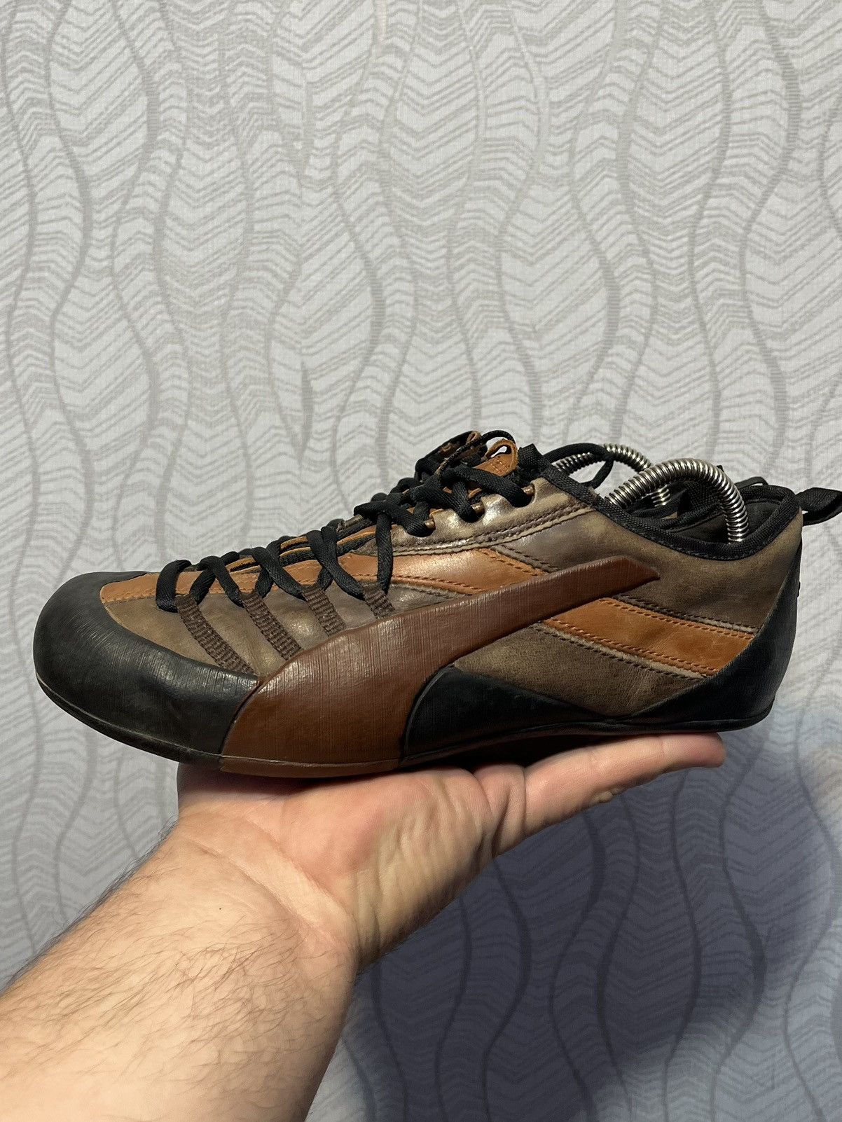 Puma Puma Climb Low Speed Cat Vintage Brown Leather Shoes US6 Size US 6 / EU 39 - 3 Thumbnail