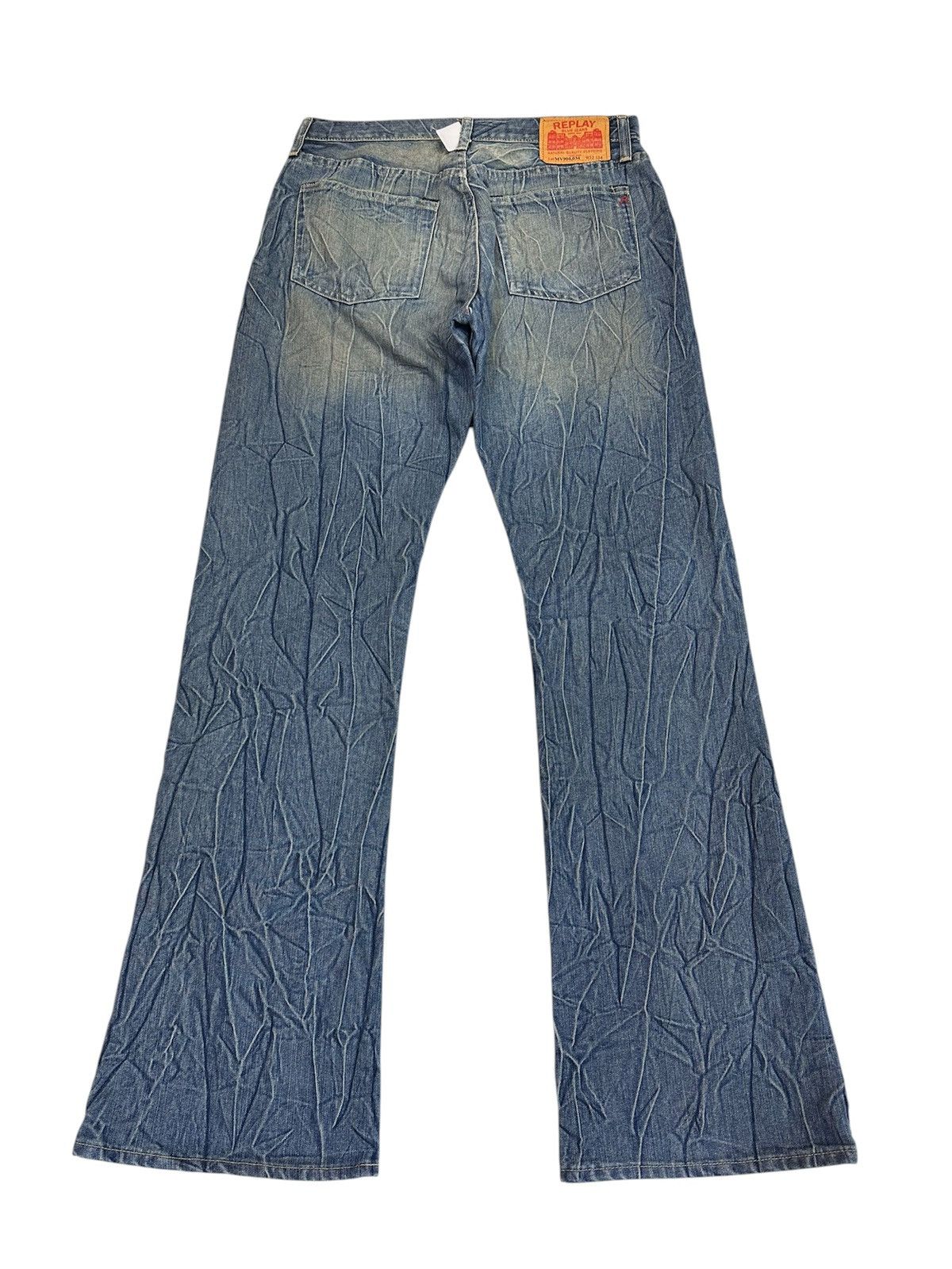 Tornado Mart Distressed Replay Flare Whisker Jeans Y2K Goa Lgb Style Size US 30 / EU 46 - 2 Thumbnail