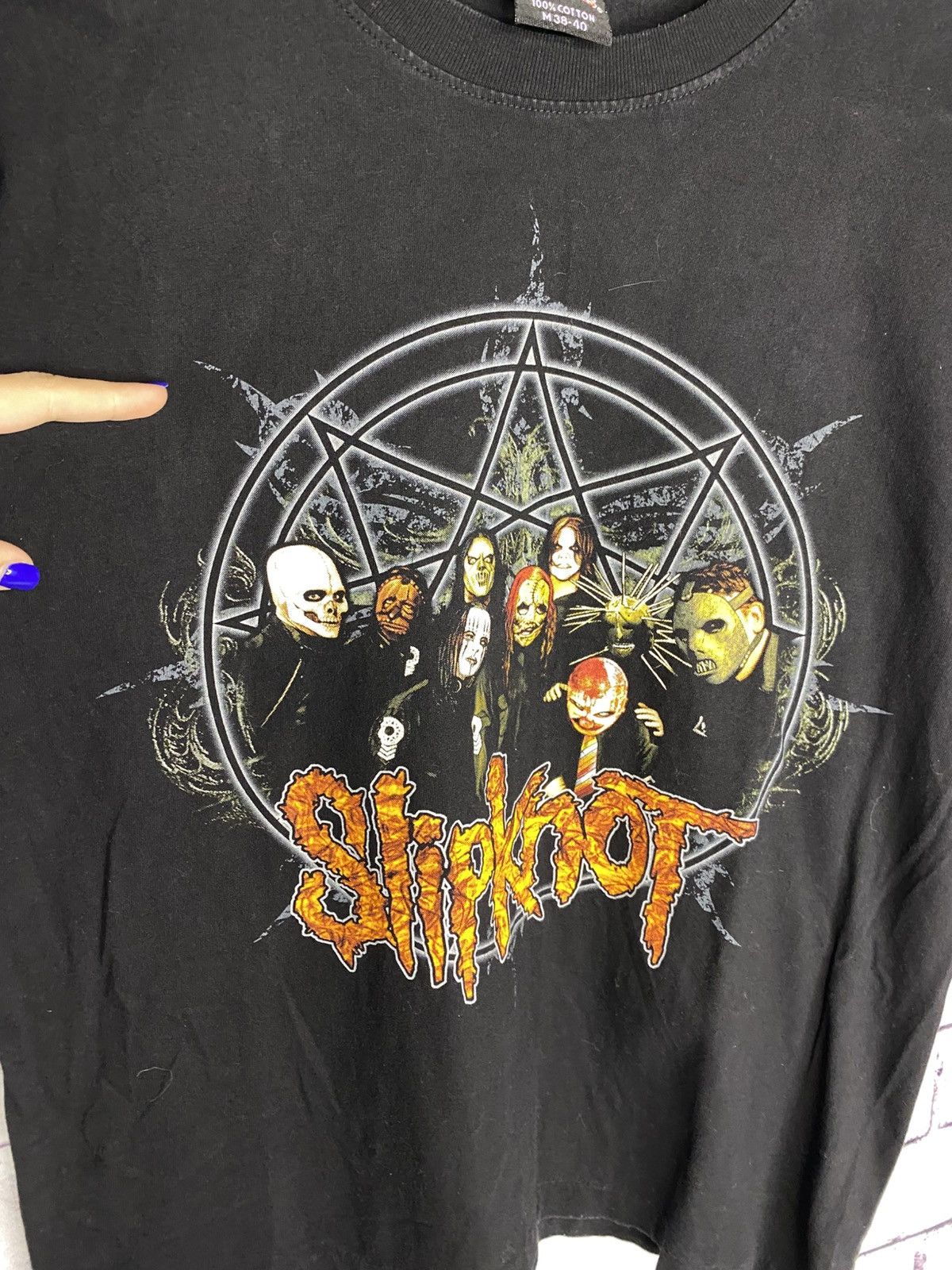 Slipknot Men's Vintage T-Shirt Slipknot Big Logo Tee Band Tees Size US M / EU 48-50 / 2 - 7 Thumbnail