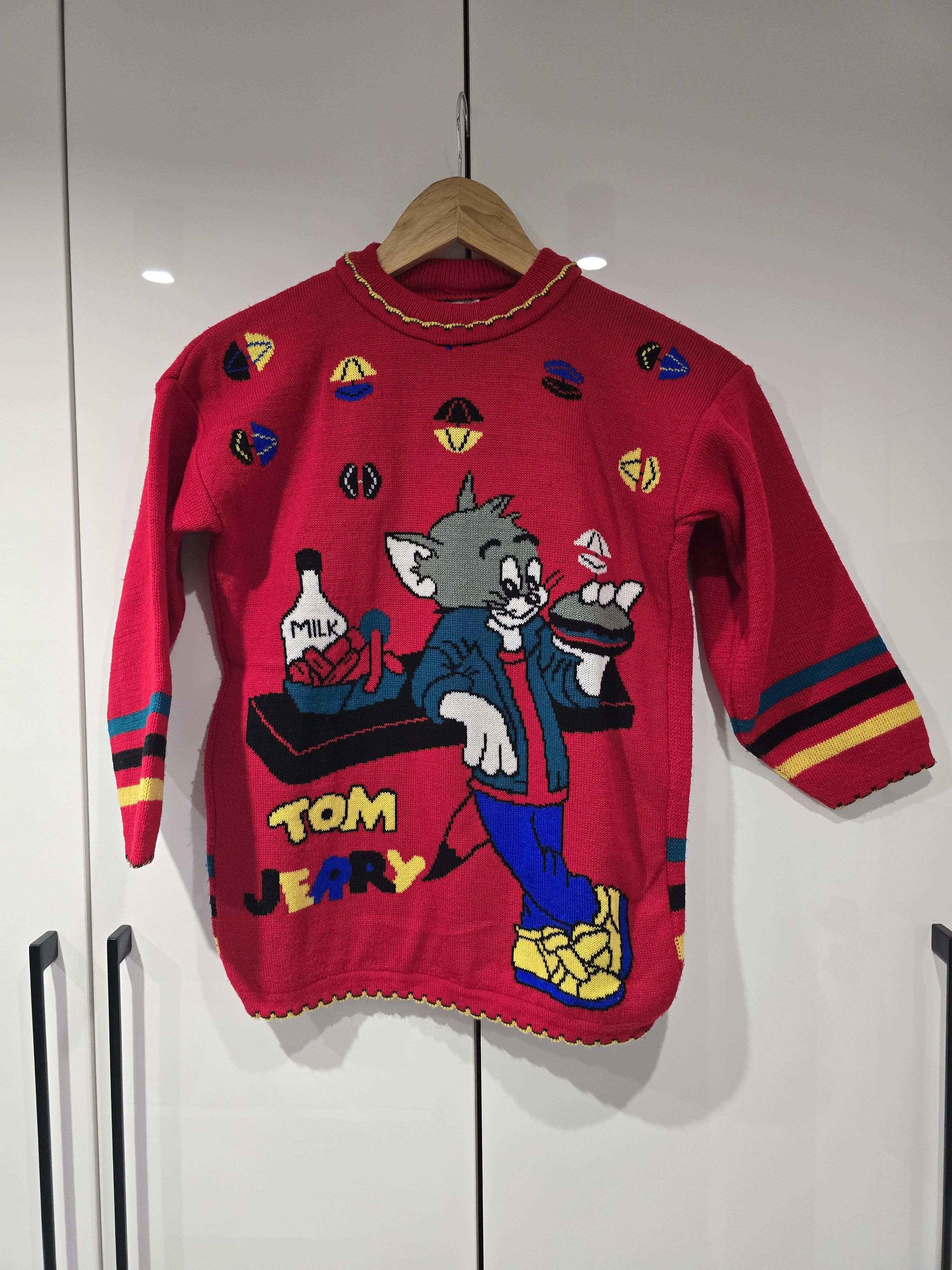 Vintage Vintage Tom & Jerry sweater Size S / US 4 / IT 40 - 1 Thumbnail