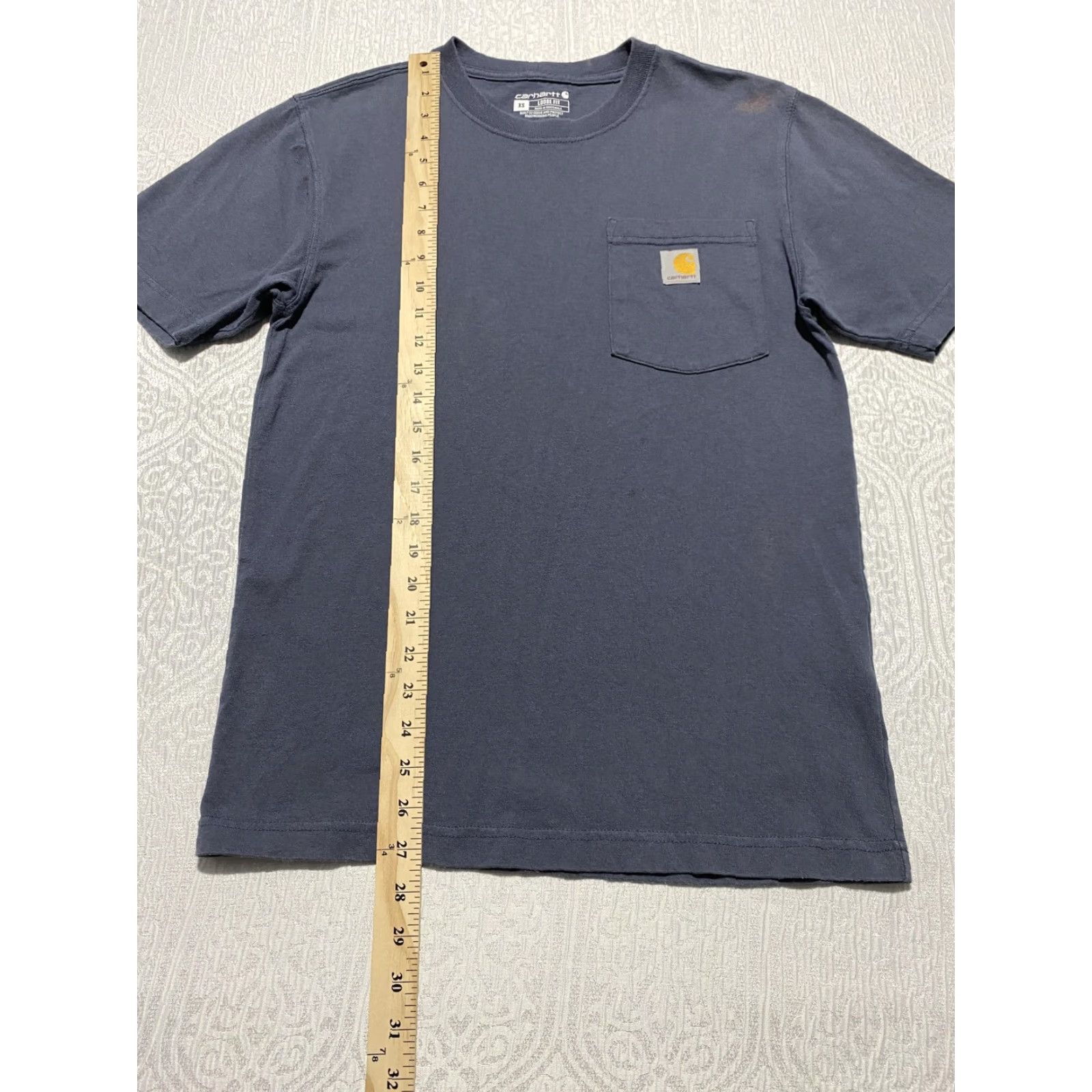 Carhartt VINTAGE Carhartt K87 Pocket Shirt Mens XS Blue Loose Fit Short Sleeve Crewneck Workwear Size US XS / EU 42 / 0 - 5 Thumbnail