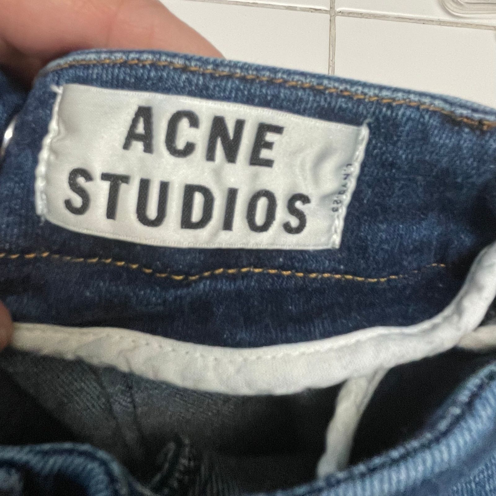 Acne Studios Acne Studios Back Zip Jeans Size 26 Skin Used Blue Skinny Size 26" / US 2 / IT 38 - 4 Thumbnail