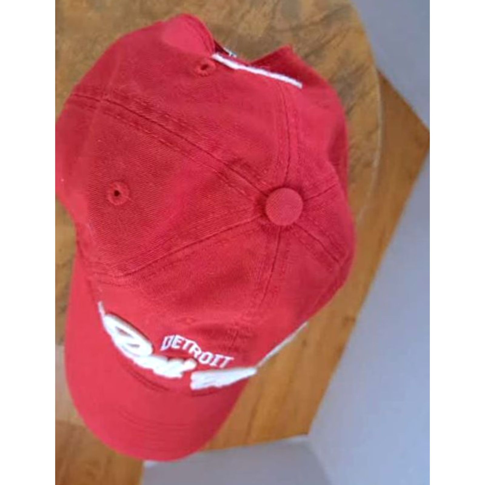 Vintage CCM Detroit Red Wings Adjustable Hat Baseball Cap Men Red 90s Retro Sports Cotton Embroidered Stitch Size ONE SIZE - 4 Thumbnail