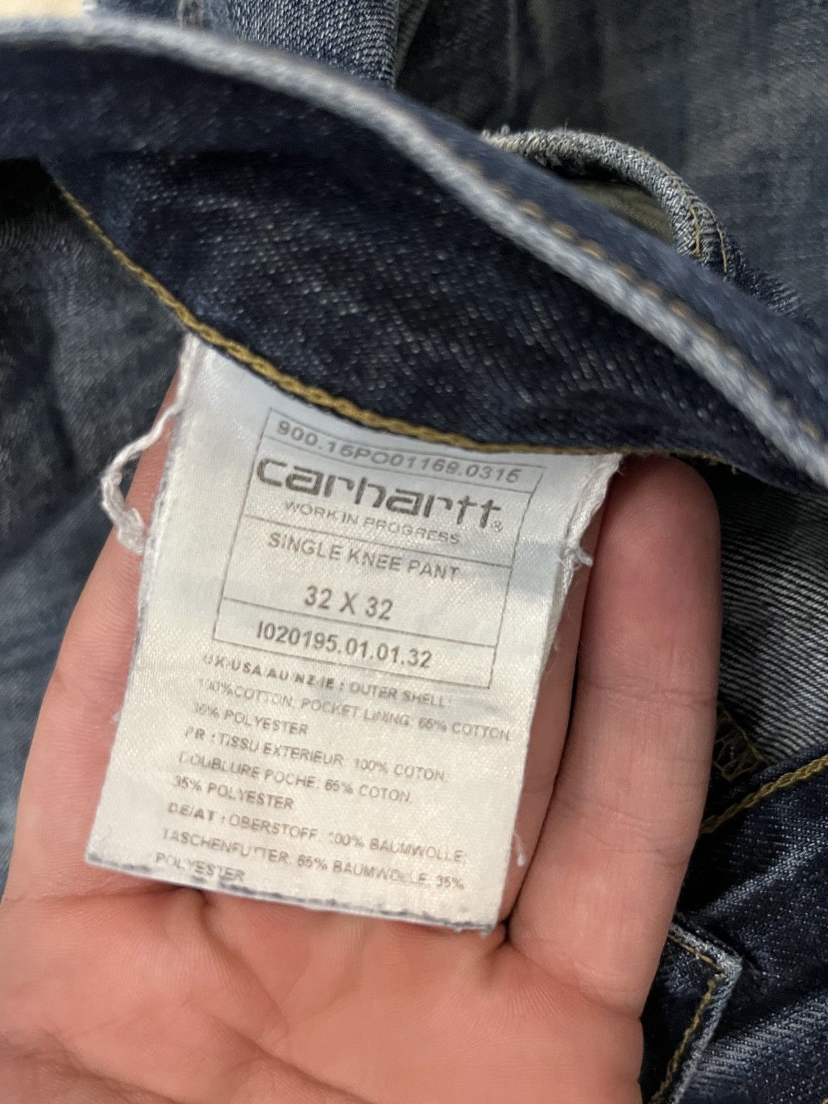 Carhartt 🔥90's Carhartt Double Knee Faded Y2k Carpenters Work Jeans Size US 32 / EU 48 - 19 Thumbnail
