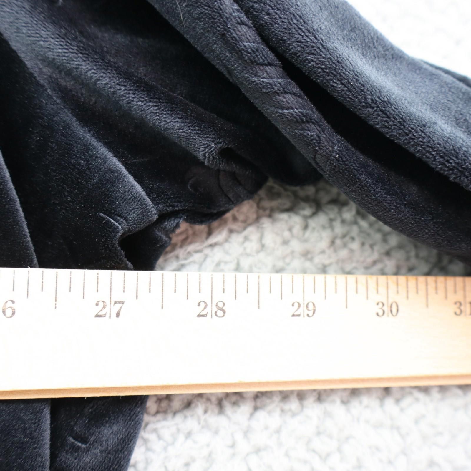 Juicy Couture Jeans Juicy Couture Black Velour sweater Shirt Women 3X Monogram Size 3XL / US 20-22 - 5 Thumbnail