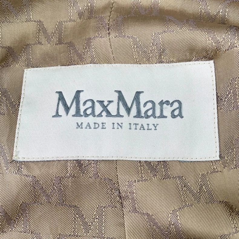 Max Mara Max Mara 101801 Sand Lapel Double Breasted Belted Coat Size XS / US 0-2 / IT 36-38 - 6 Thumbnail