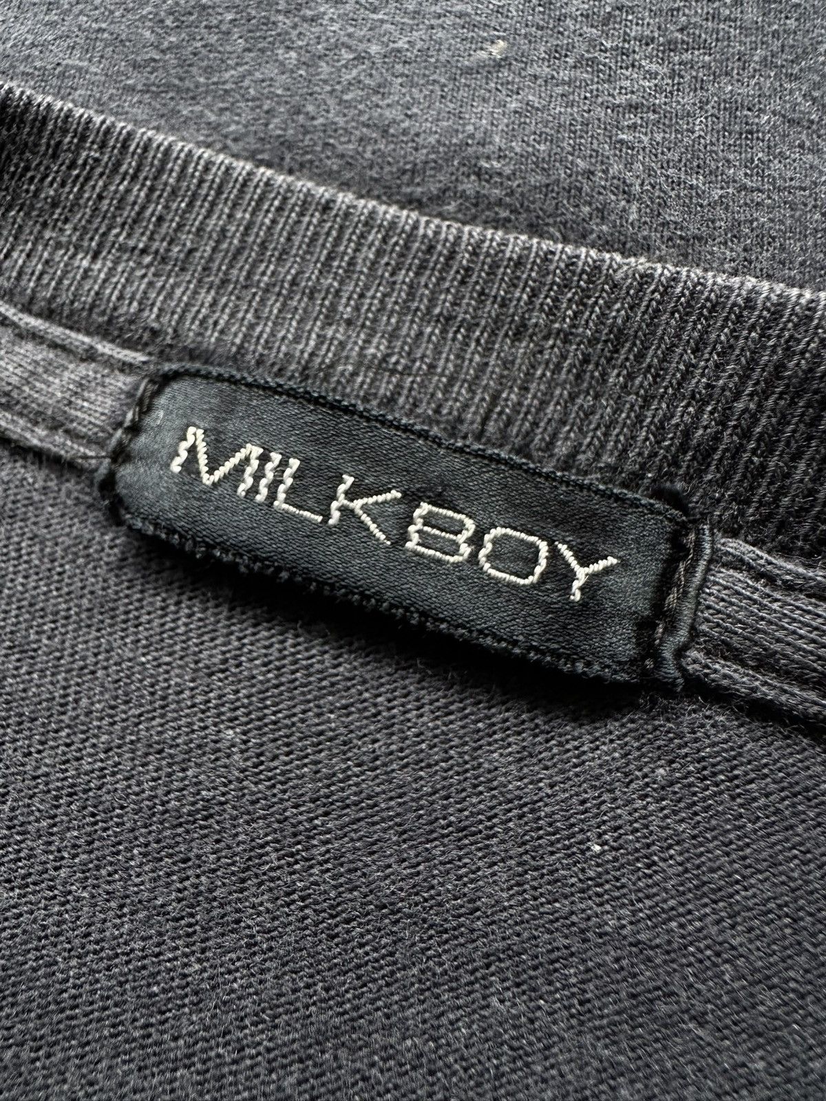 Japanese Brand 90's Milkboy '' Ultimate resistance '' Ura-Harajuku punk LS Size US M / EU 48-50 / 2 - 10 Thumbnail