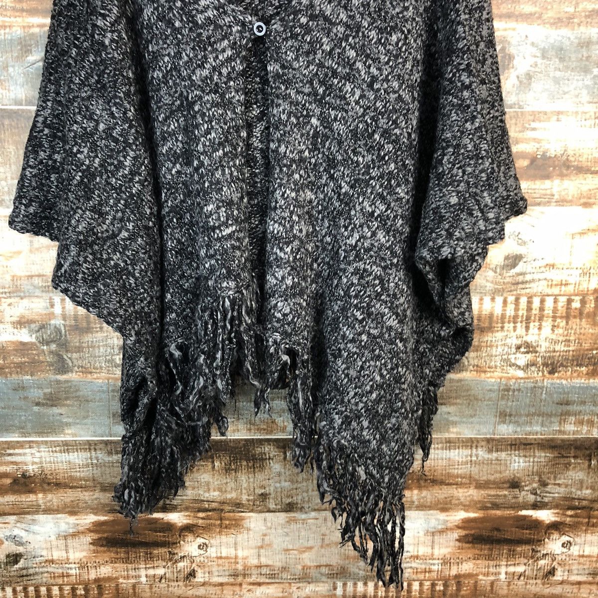 Homespun Knitwear Sorridere Black Grey Knitwear cardigan #A1665 Size M / US 6-8 / IT 42-44 - 6 Thumbnail