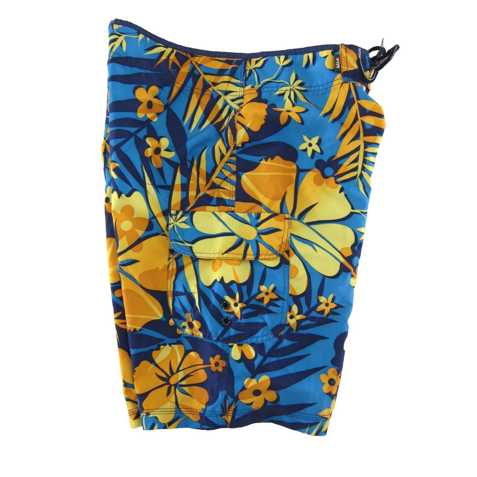 Vintage TYR Blue Yellow Floral Hawaiian Pocket Swim Surf Beach Board Short Men 32 Size US 32 / EU 48 - 5 Thumbnail