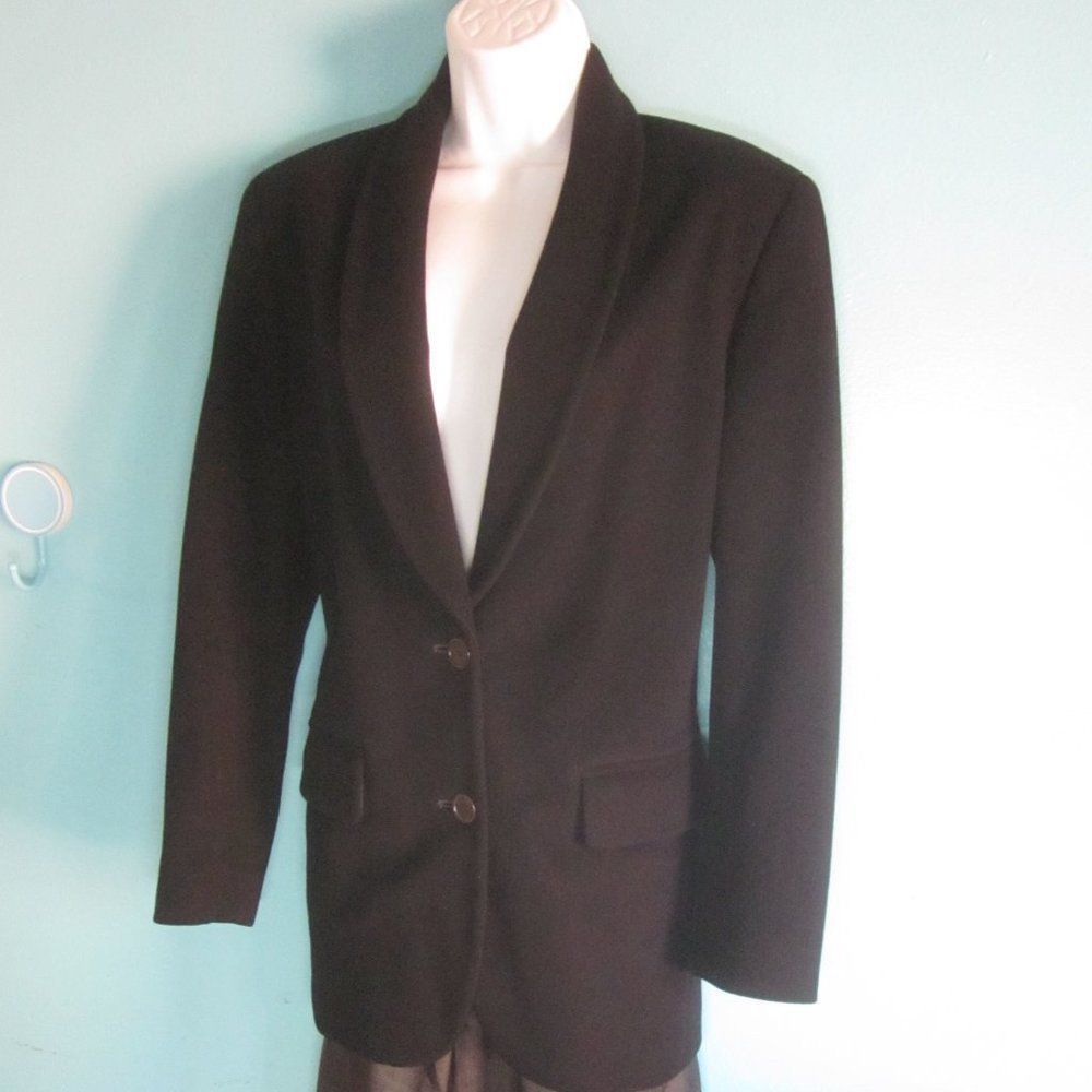 Anne Klein Anne Klein 2 Size XS (Fits M) Black Vintage Blazer Size M / US 6-8 / IT 42-44 - 4 Thumbnail
