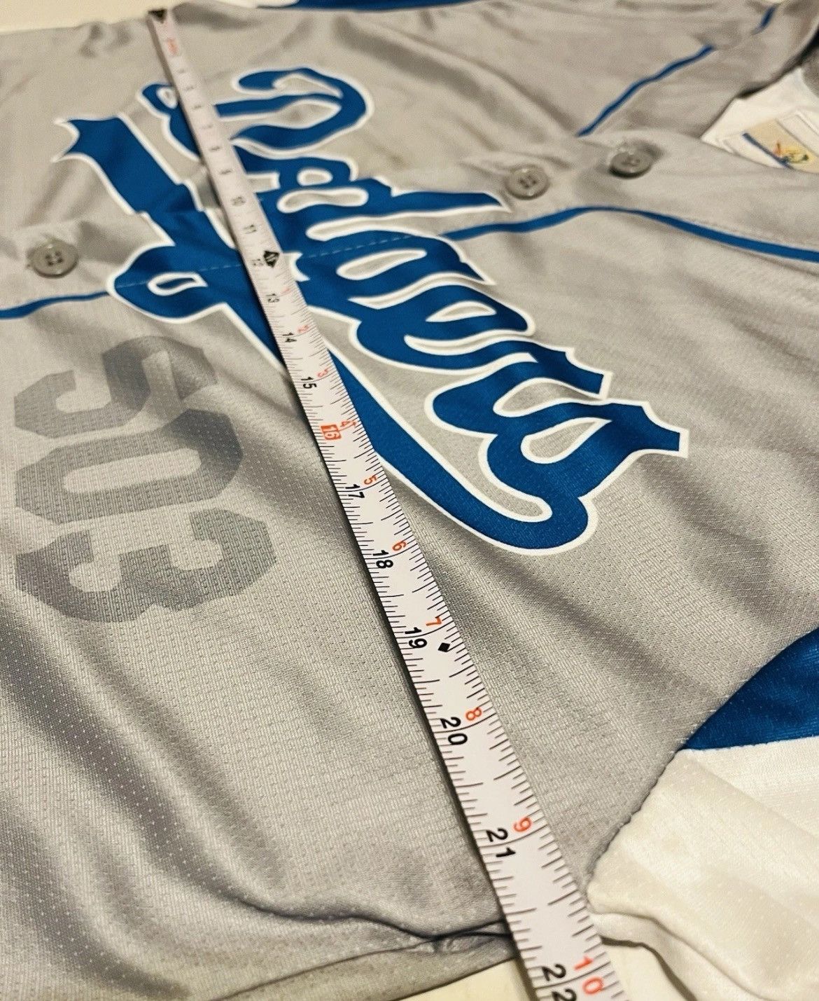 MLB LA Dodgers Salvadoran Heritage Night Salvador SGA Jersey Size US M / EU 48-50 / 2 - 4 Thumbnail