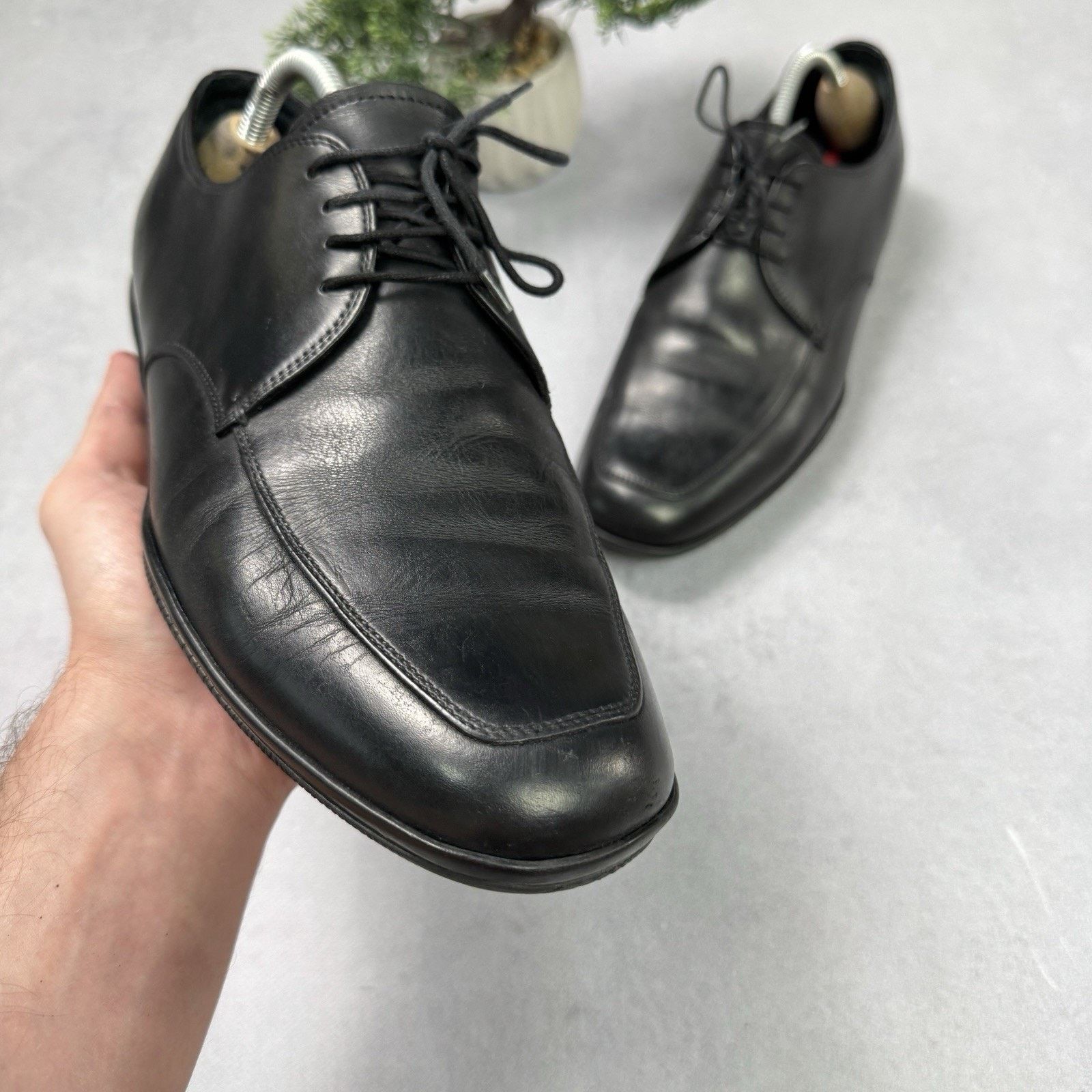 Prada Prada 1217 Black Leather Men's Shoes Casual Size 8 US 9 Size US 9 / EU 42 - 7 Thumbnail