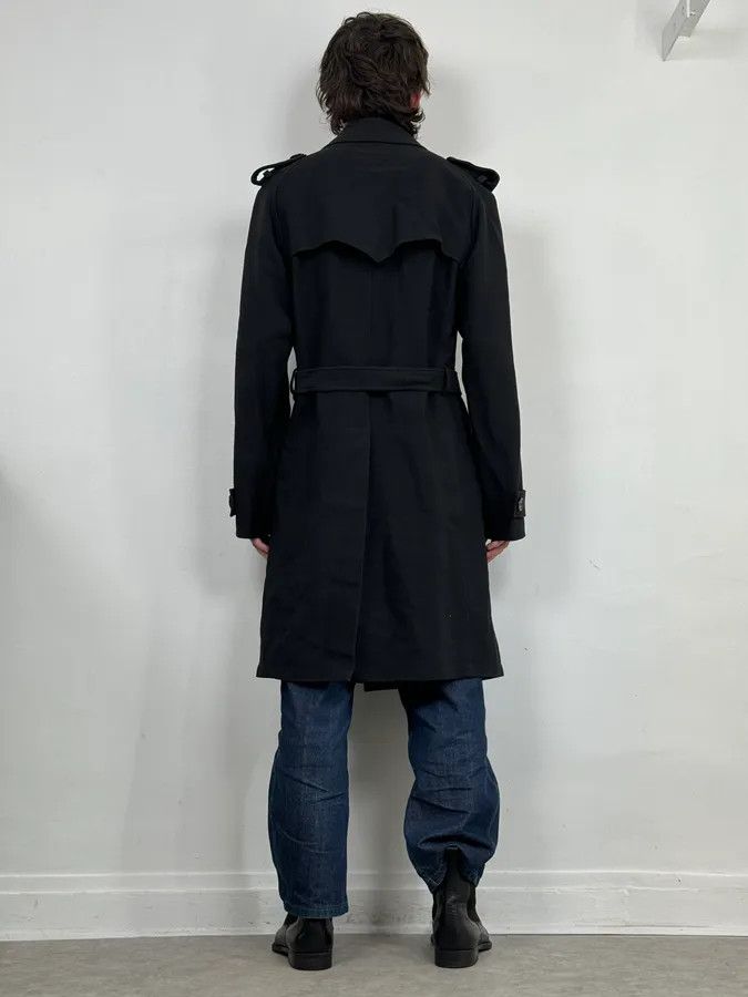 Vintage Massimo Rebecchi Black Classy Trench Coat Size US M / EU 48-50 / 2 - 3 Thumbnail
