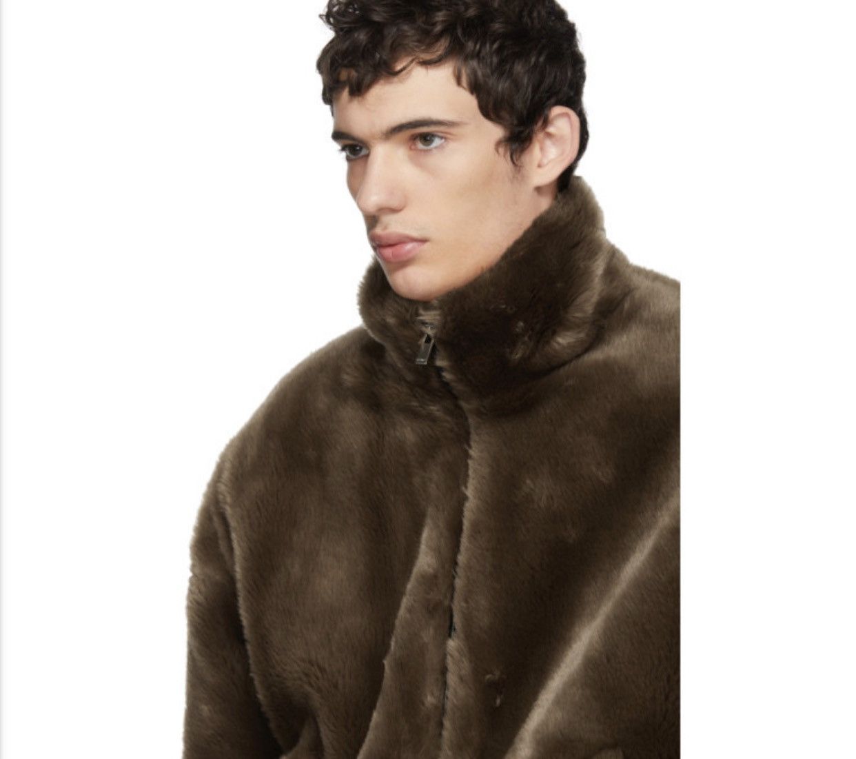 Sulvam Sulvam Brown Faux-Fur Jacket | Grailed