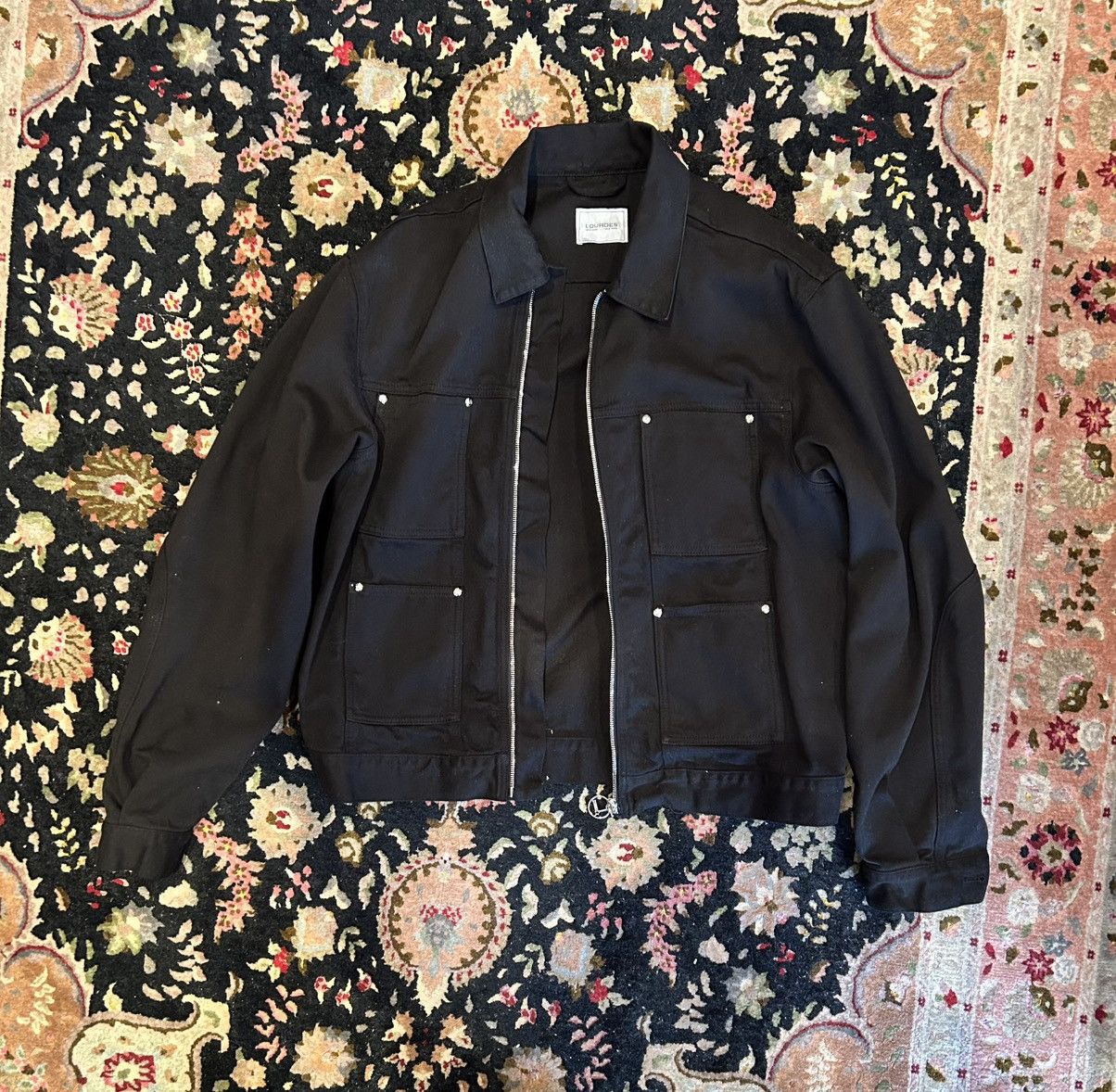 lourdes new york rare black denim jacket