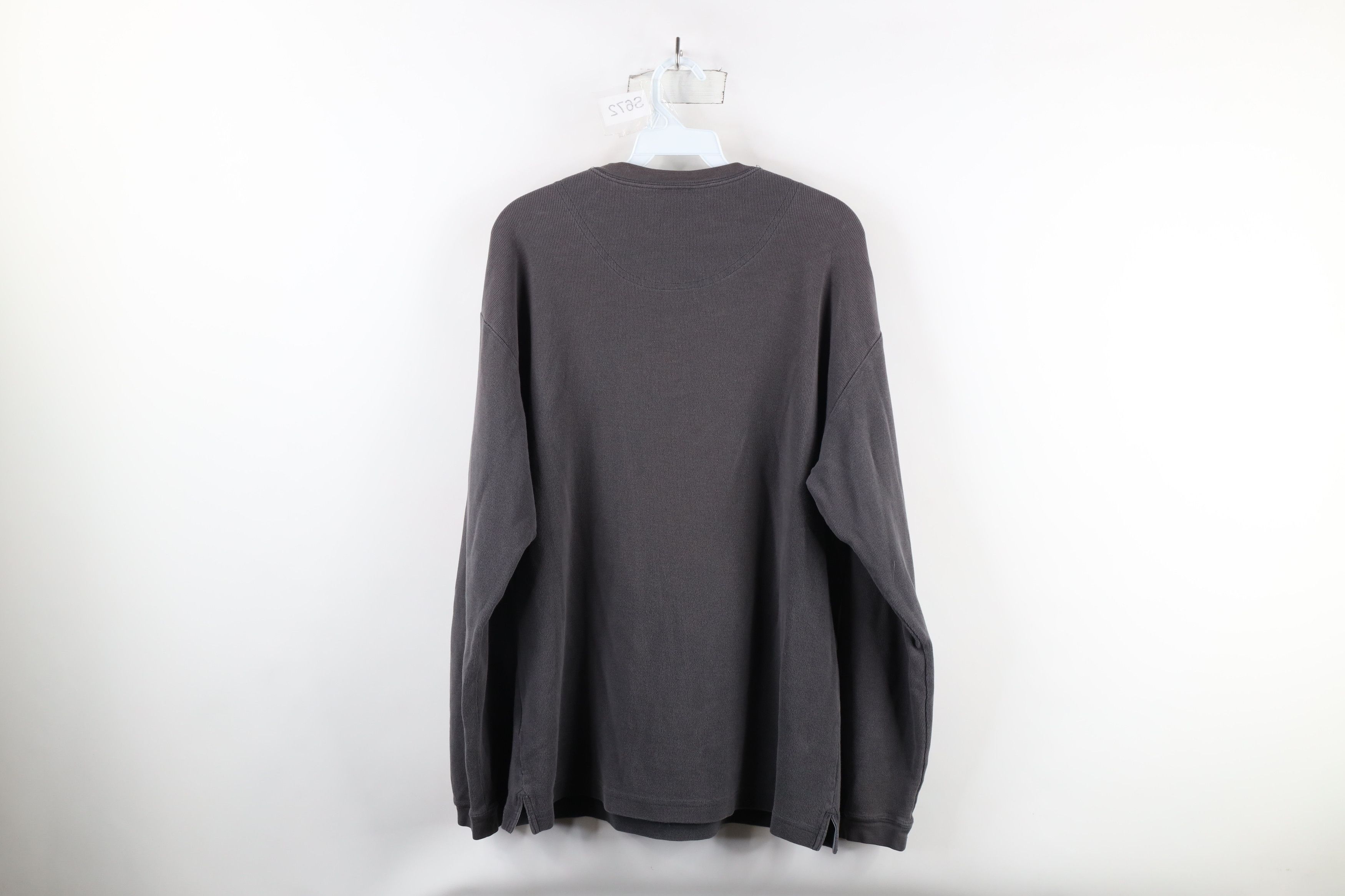 Columbia × Vintage Vintage Columbia Out Thermal Waffle Knit Henley T-Shirt Gray Size US XL / EU 56 / 4 - 9 Thumbnail