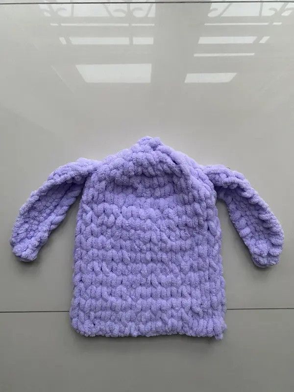 VIBE Handmade Knitted Balaclava Ski Mask Bunny Rabbit Style Size ONE SIZE - 3 Thumbnail