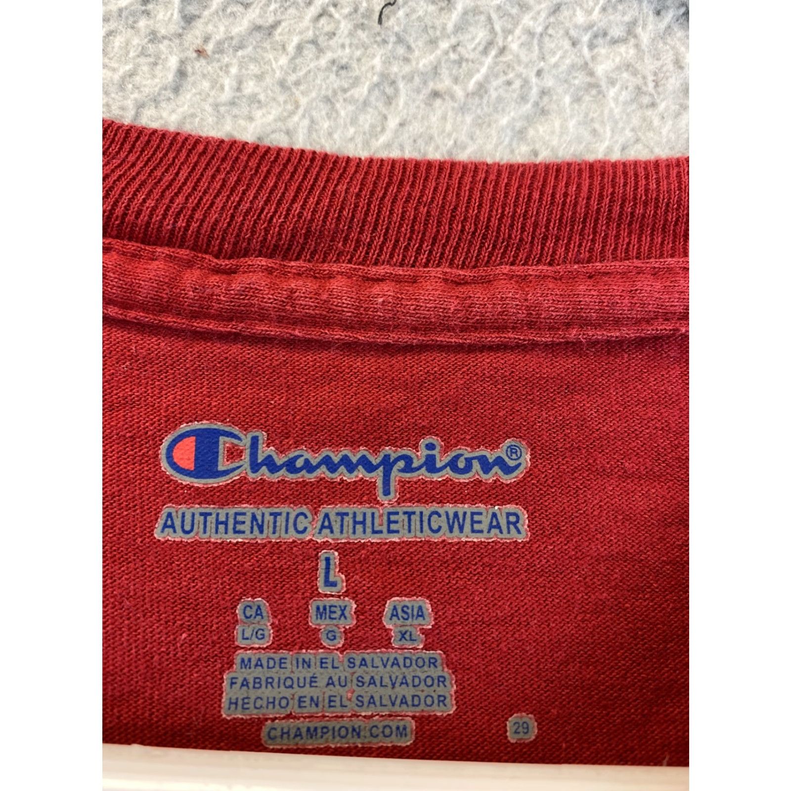 Champion VINTAGE Champion Arkansas Razorbacks Football T-Shirt L Red 90s Graphic Mens Size US L / EU 52-54 / 3 - 5 Thumbnail