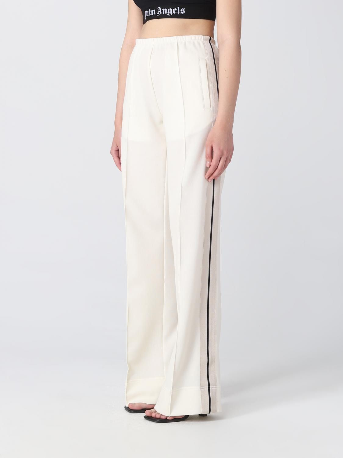 Palm Angels o1y1125 Sweatpant in White Size 27" / US 4 / IT 40 - 4 Thumbnail