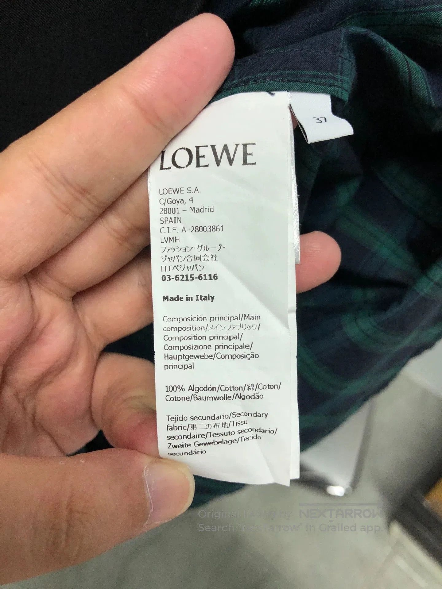 Loewe Loewe Layered Plaid Zip Jacket. Size US M / EU 48-50 / 2 - 4 Thumbnail