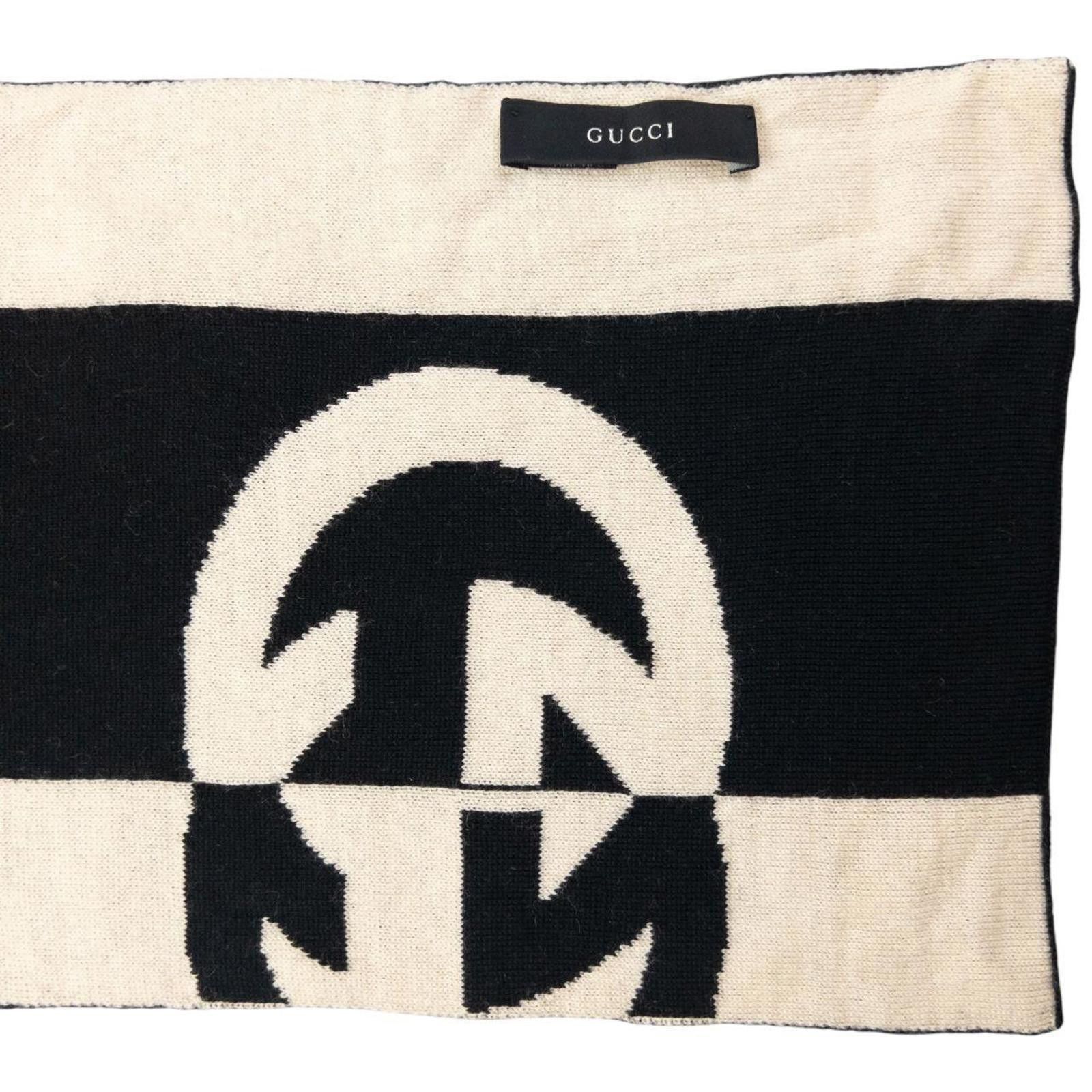 Gucci Vintage Gucci Contrast Striped Scarf Size ONE SIZE - 4 Thumbnail