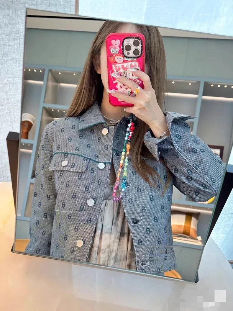Hermes Hermes FW23 pig nose printed blue denim jacket Size XS / US 0-2 / IT 36-38 - 7 Thumbnail