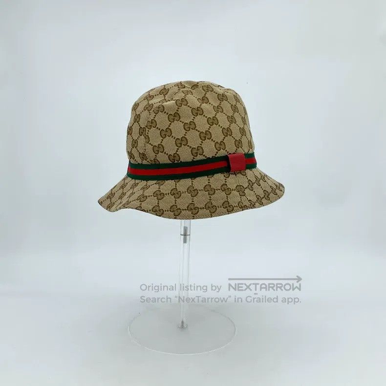 Gucci Gucci SizeL Brown logo jacquard full-print cotton casual fi Size ONE SIZE - 4 Thumbnail