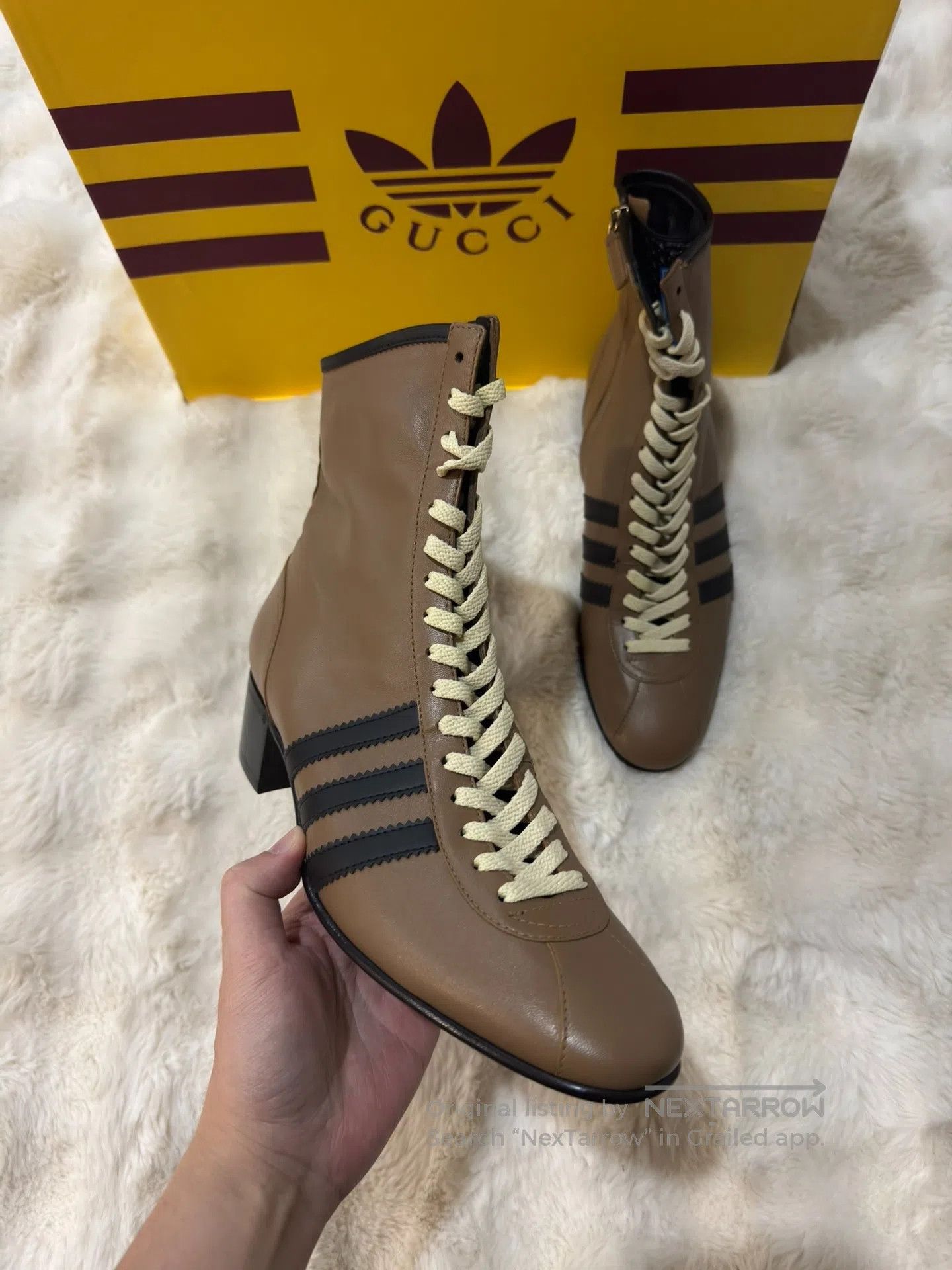 Gucci Guicci Lace-up Boots Men's Boots| Size US 10 / EU 43 - 4 Thumbnail